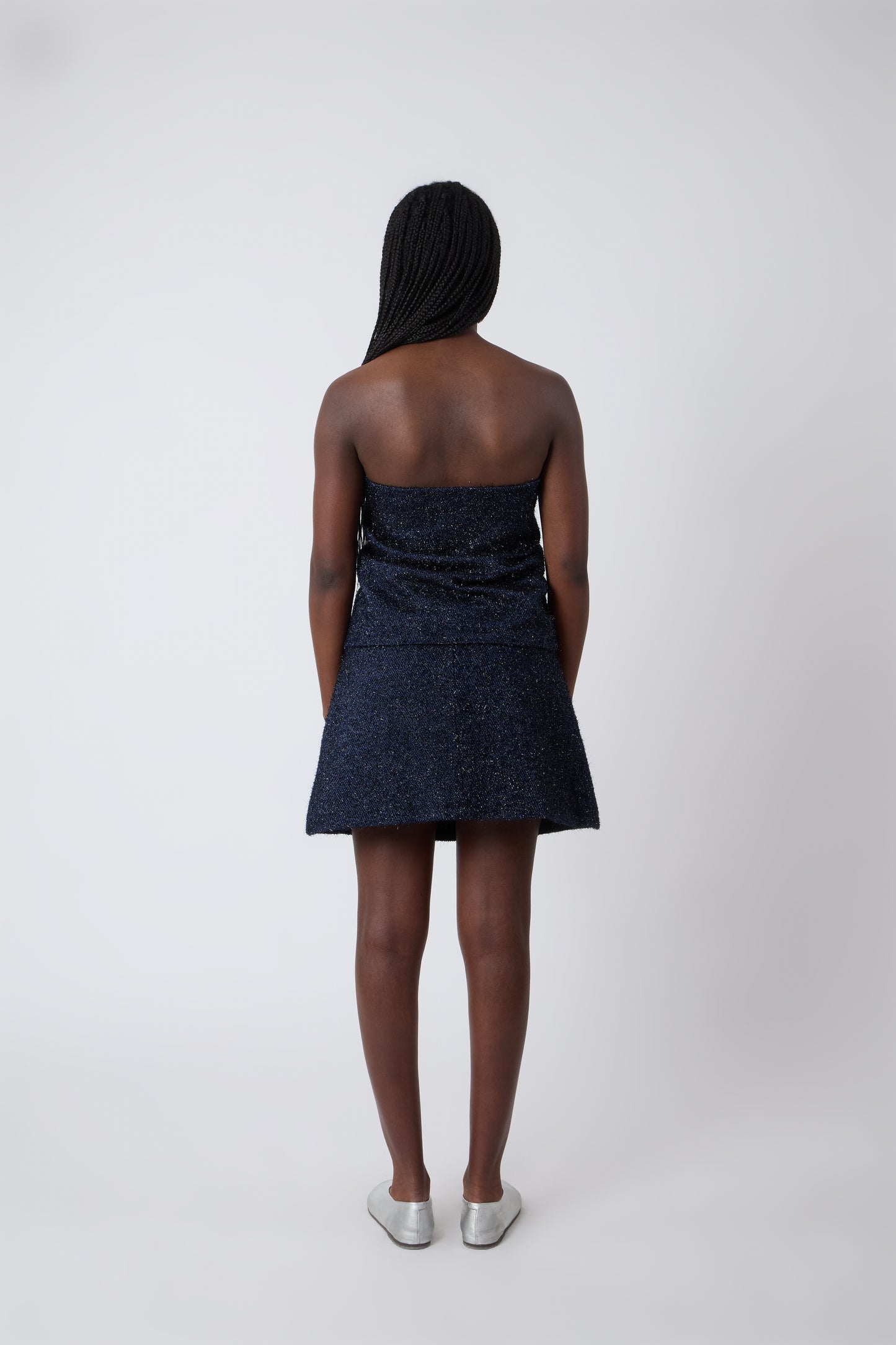 Agnes Top in Blue Lurex - Archive