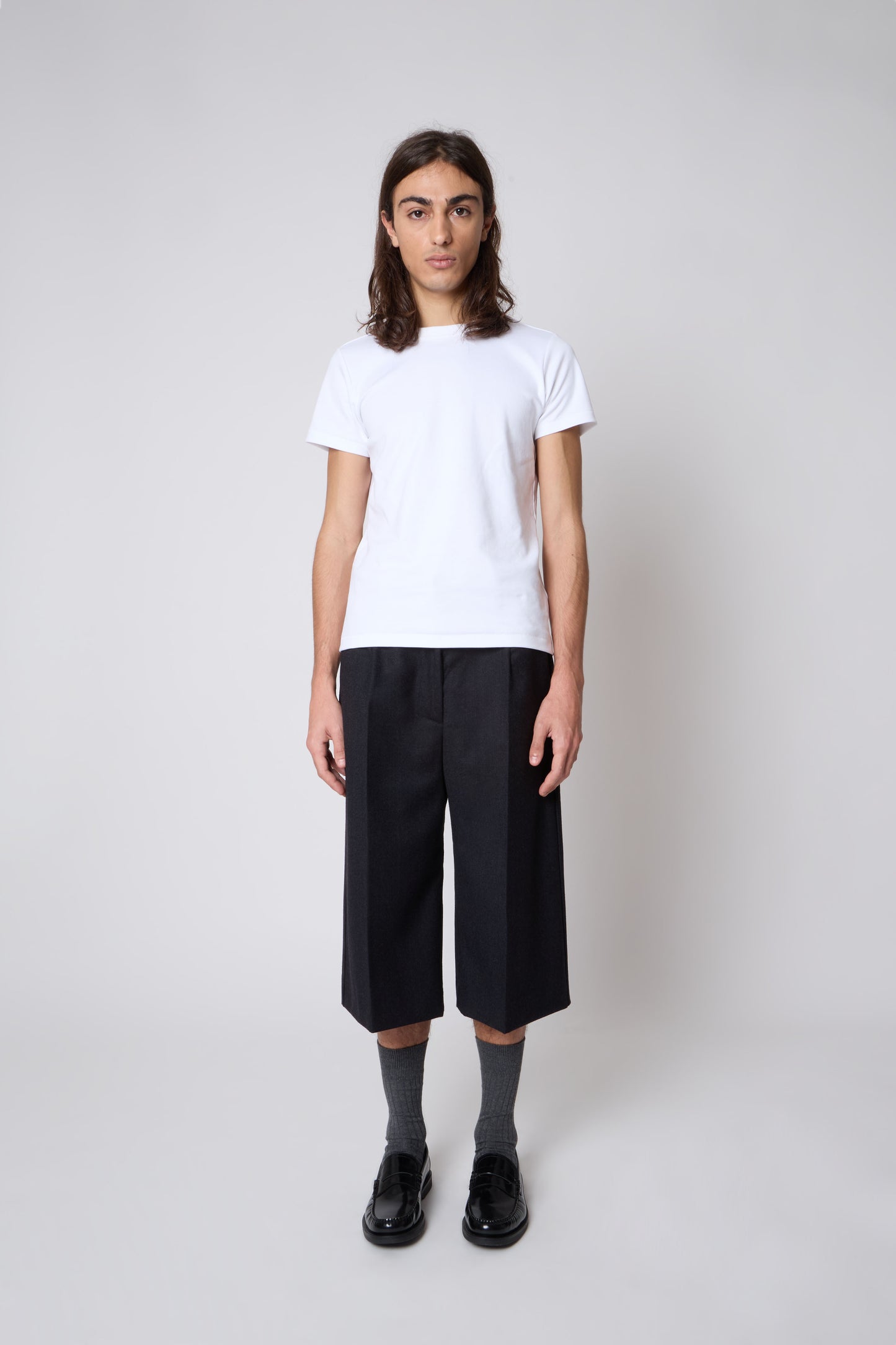 Renè Bermuda in Black Wool