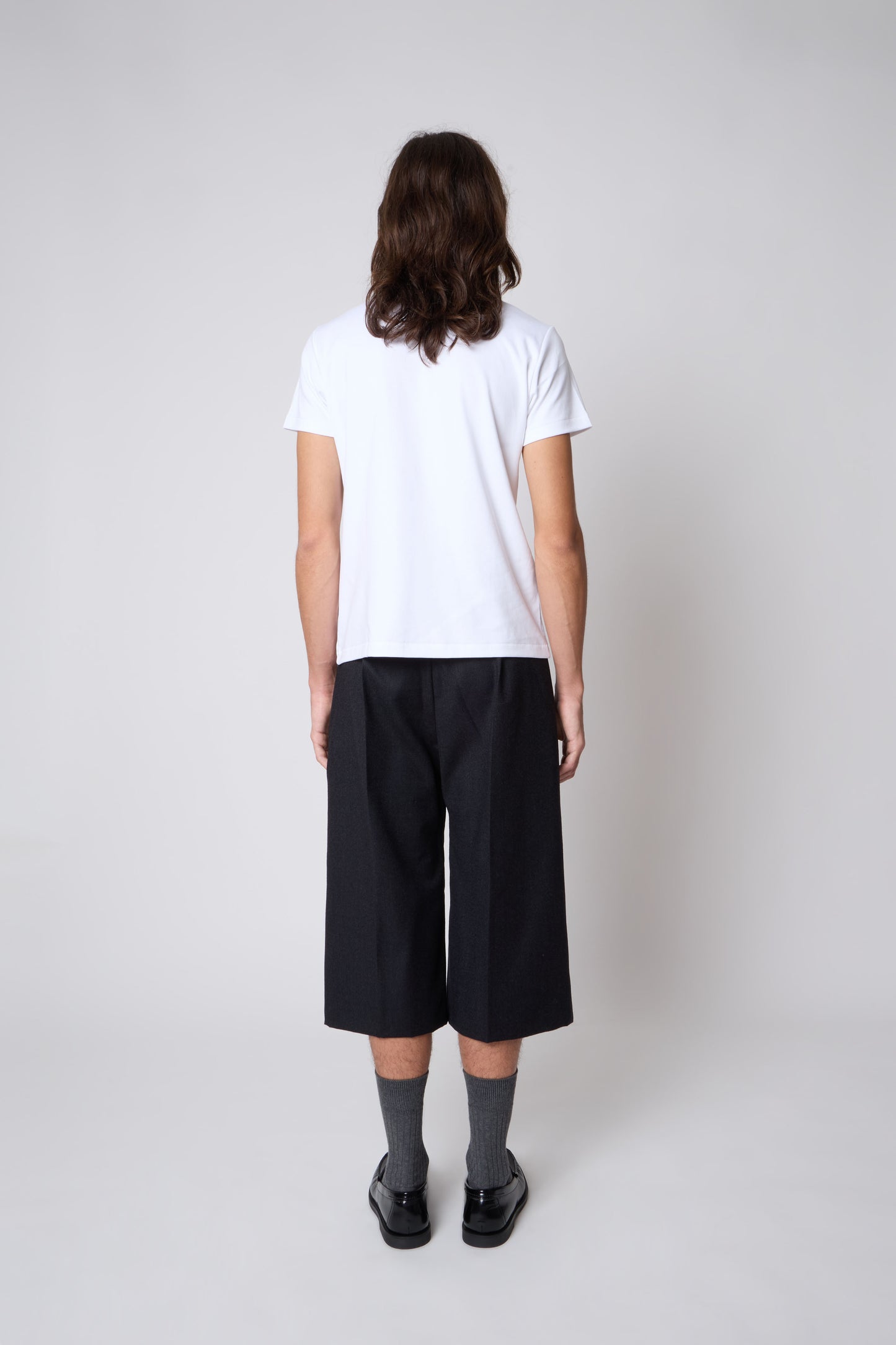 Renè Bermuda in Black Wool