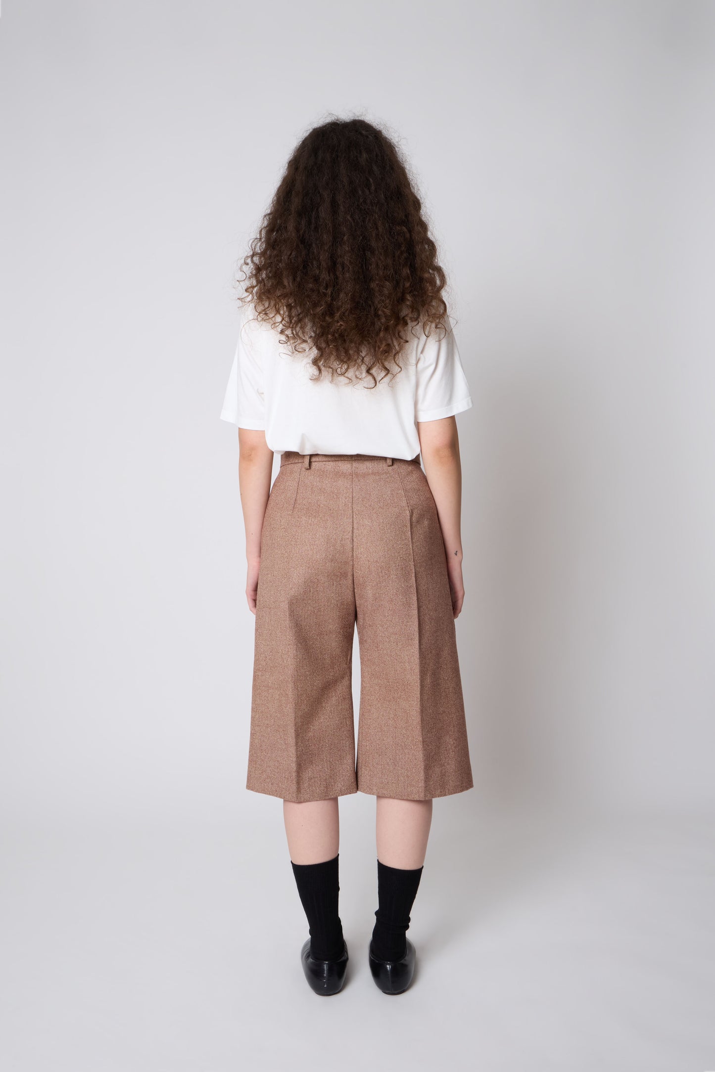 Renè Bermuda in Tabacco Wool