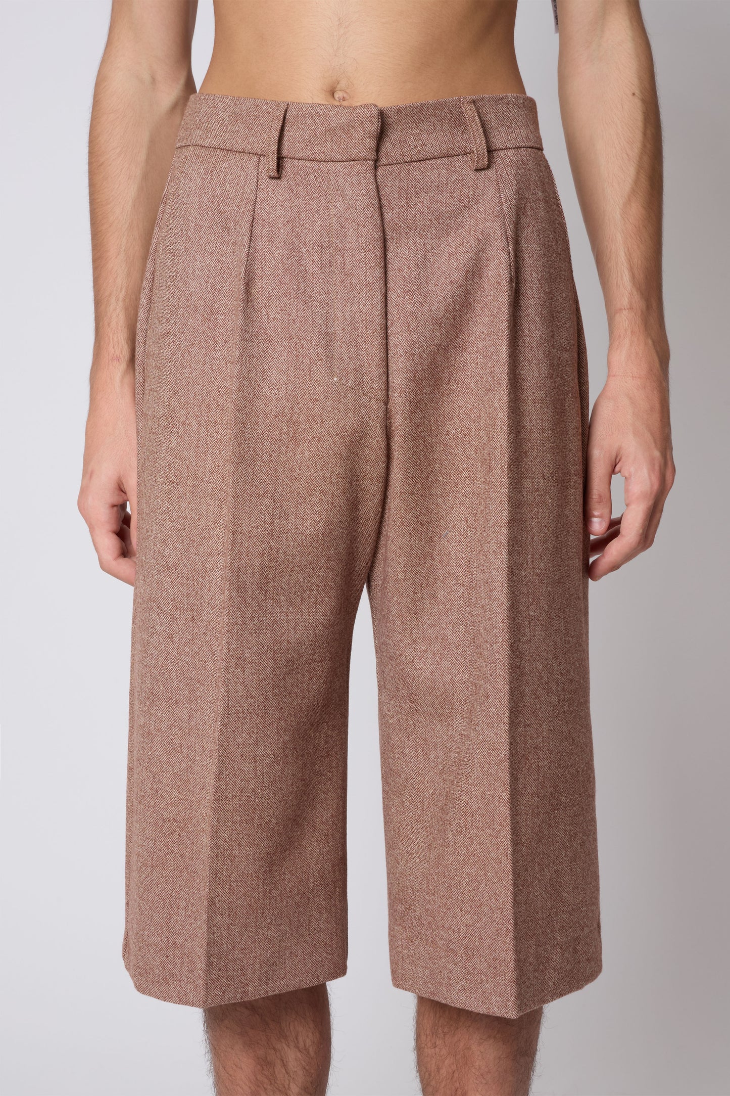 Renè Bermuda in Tabacco Wool