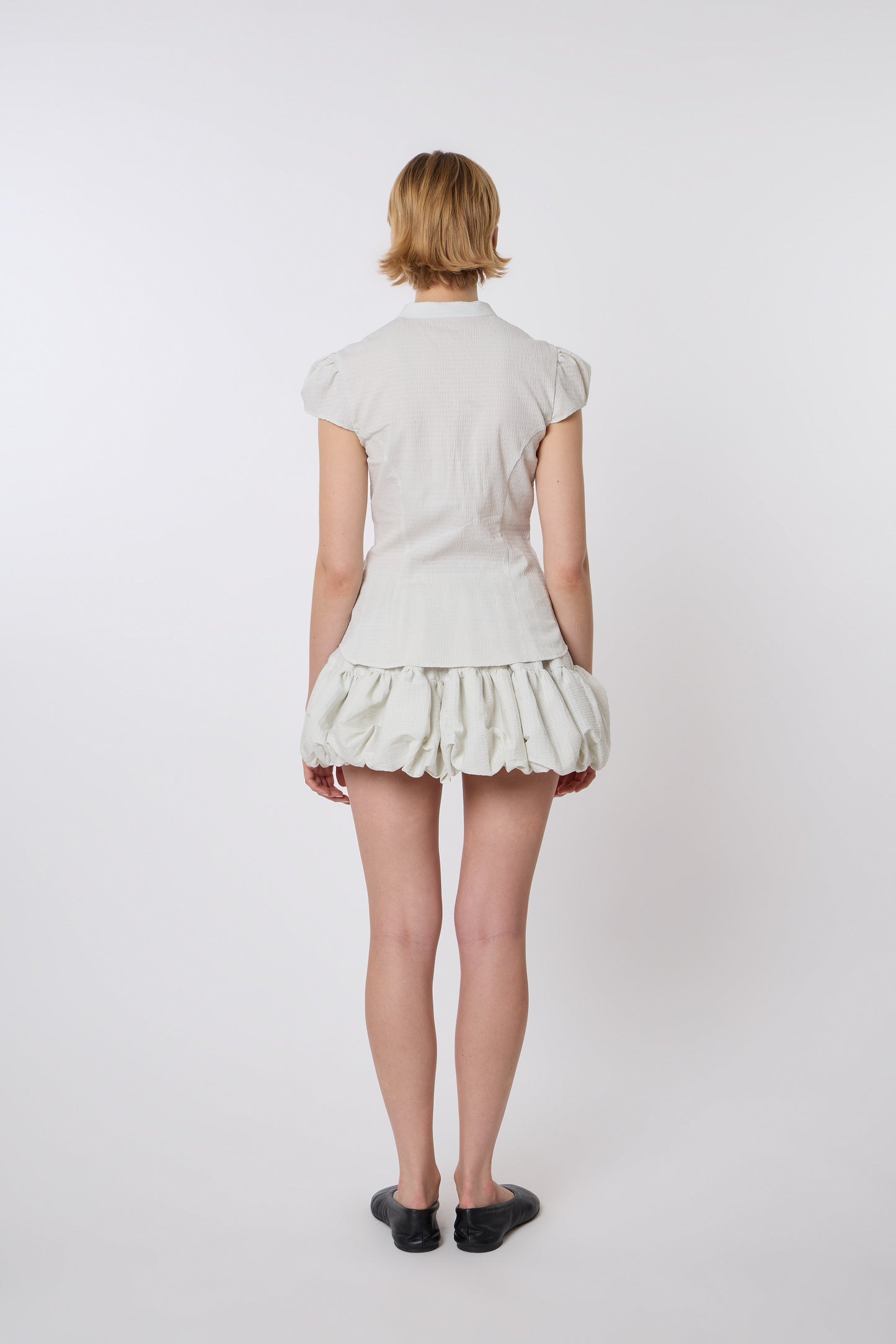 Berta Top in Crinckled Cotton