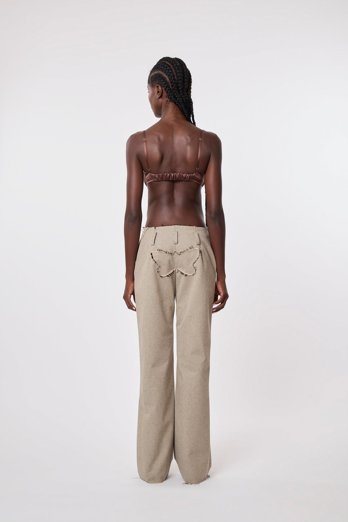Butterfly Trousers in Dirty Denim