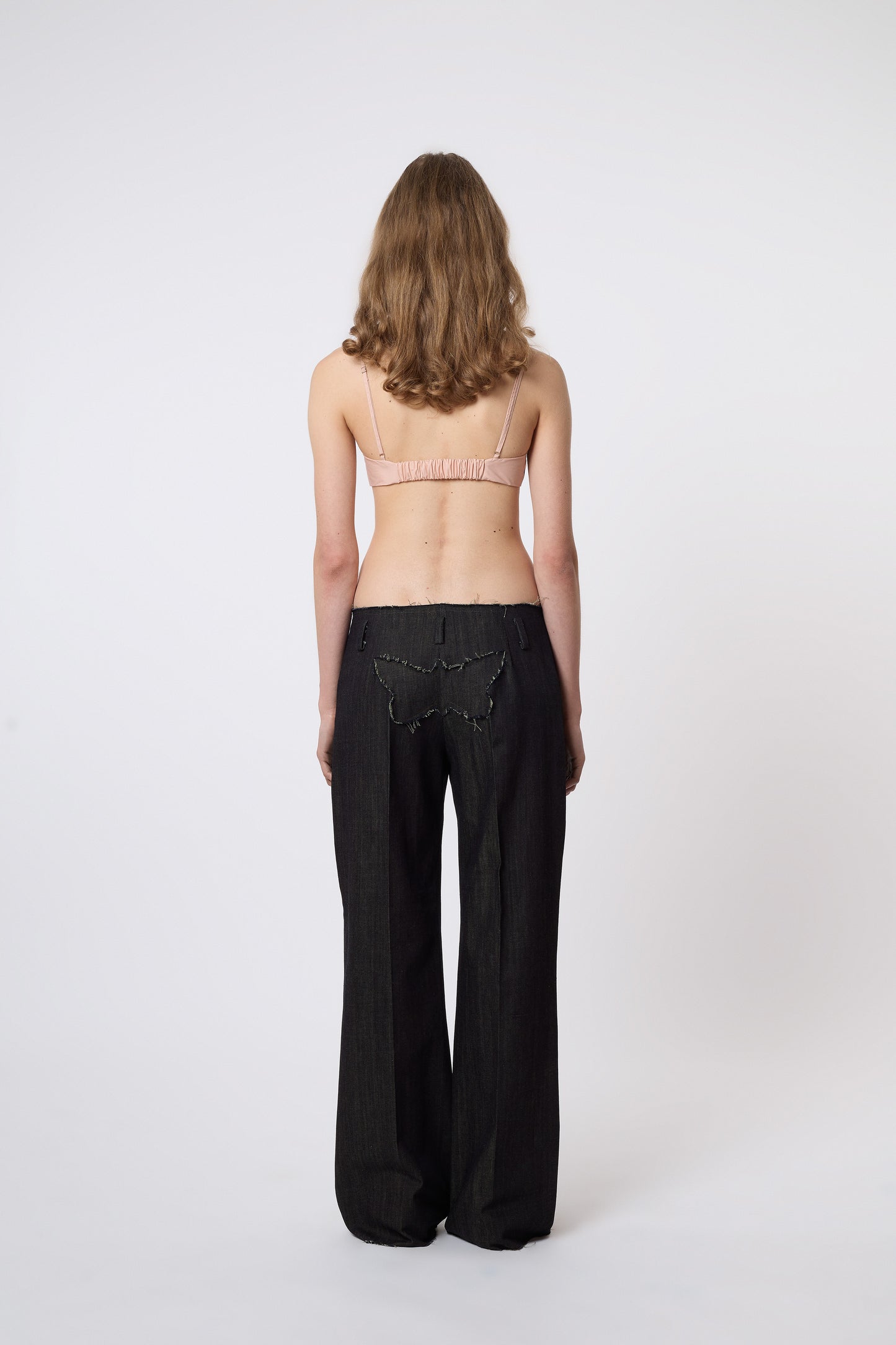 Butterfly Trousers in Blue Denim