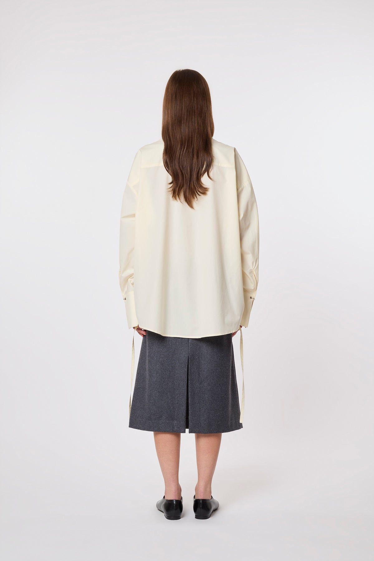 Camicia in Ivory Cotton
