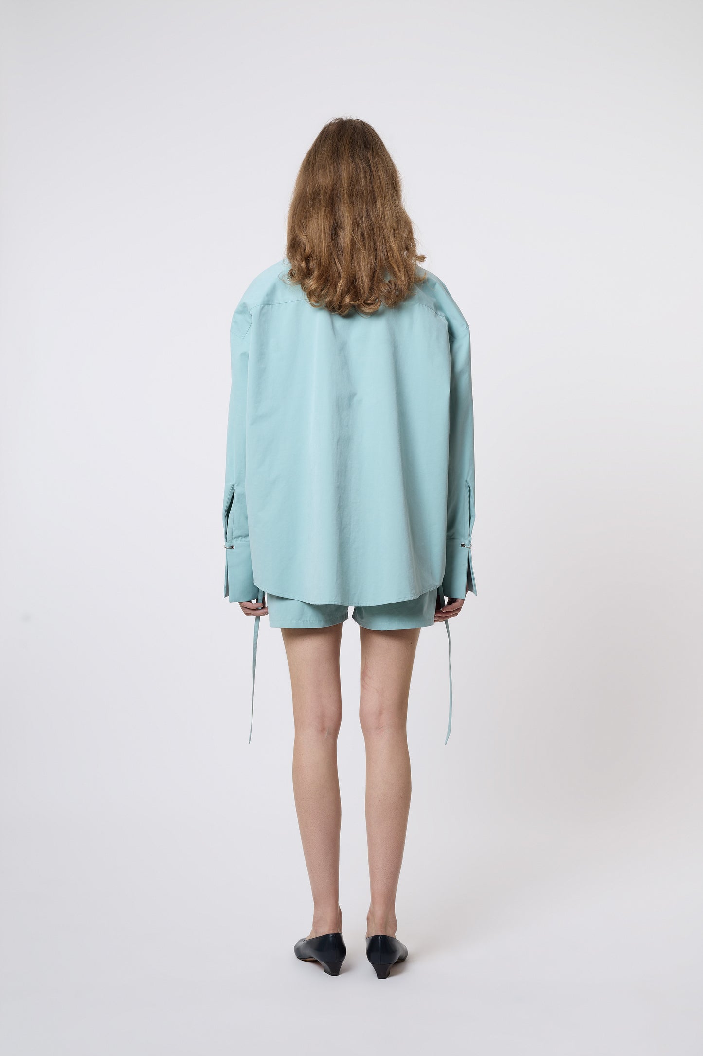 Camicia in Mint Cotton