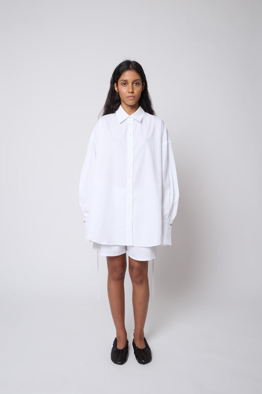 Camicia in White Cotton