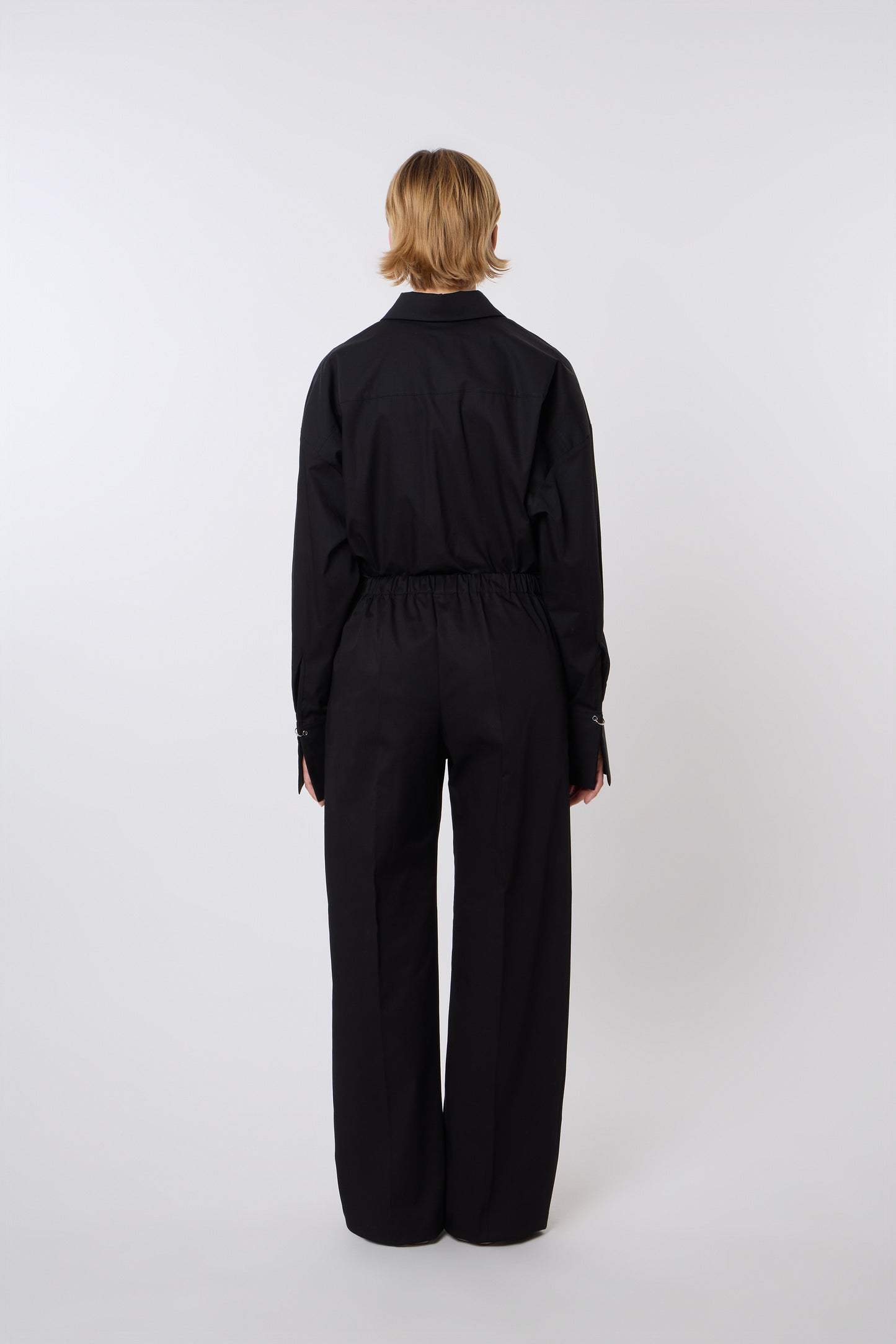Emile Trousers in Black Cotton