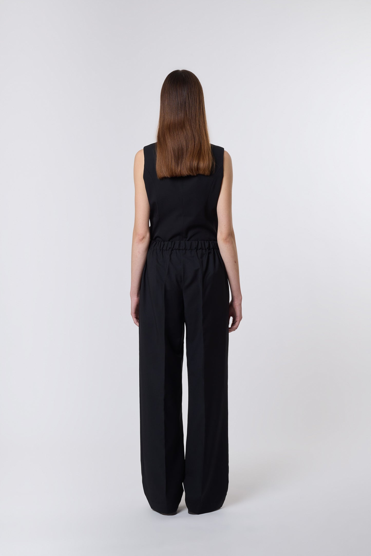 Emile Trousers in Black Wool