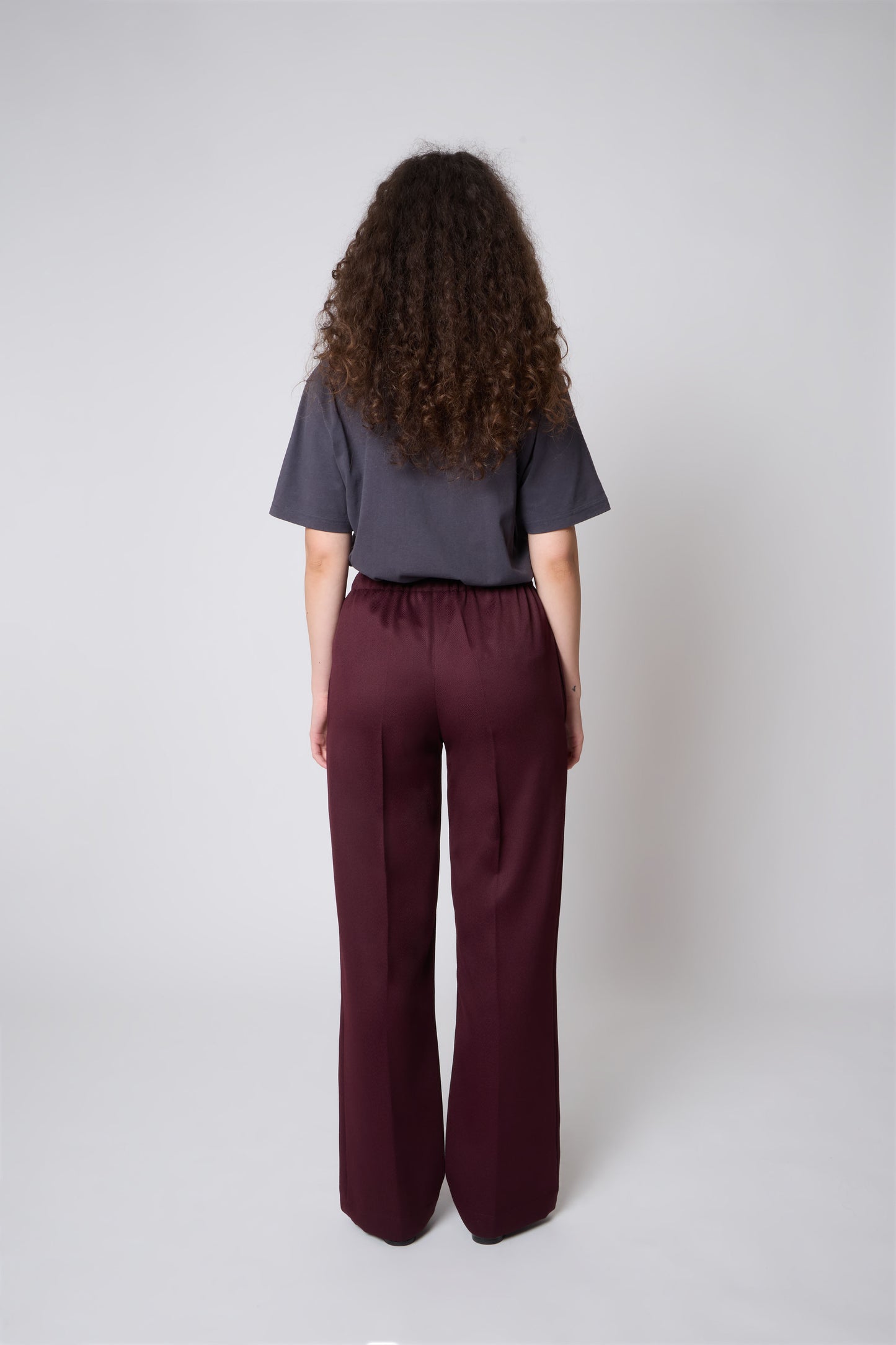 Emile Trousers in Borgogna Wool