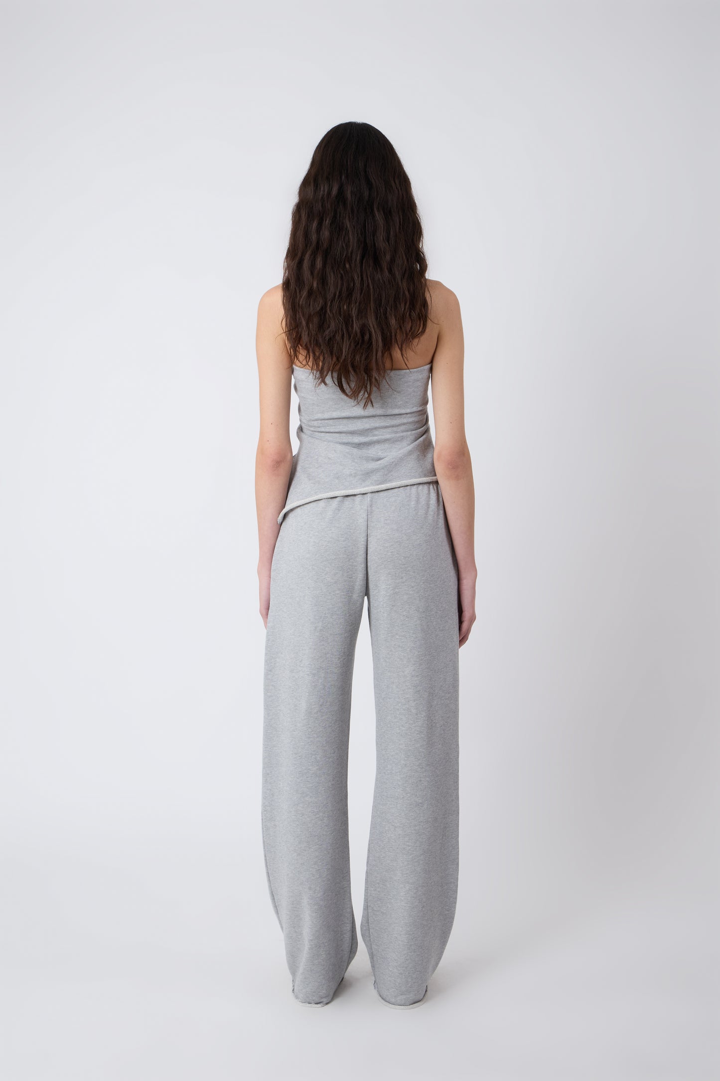Emile Trousers in Grey Jersey