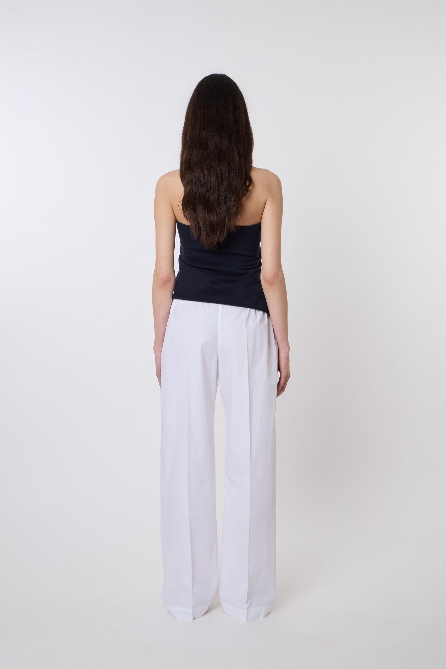 Emile Trousers in White Cotton