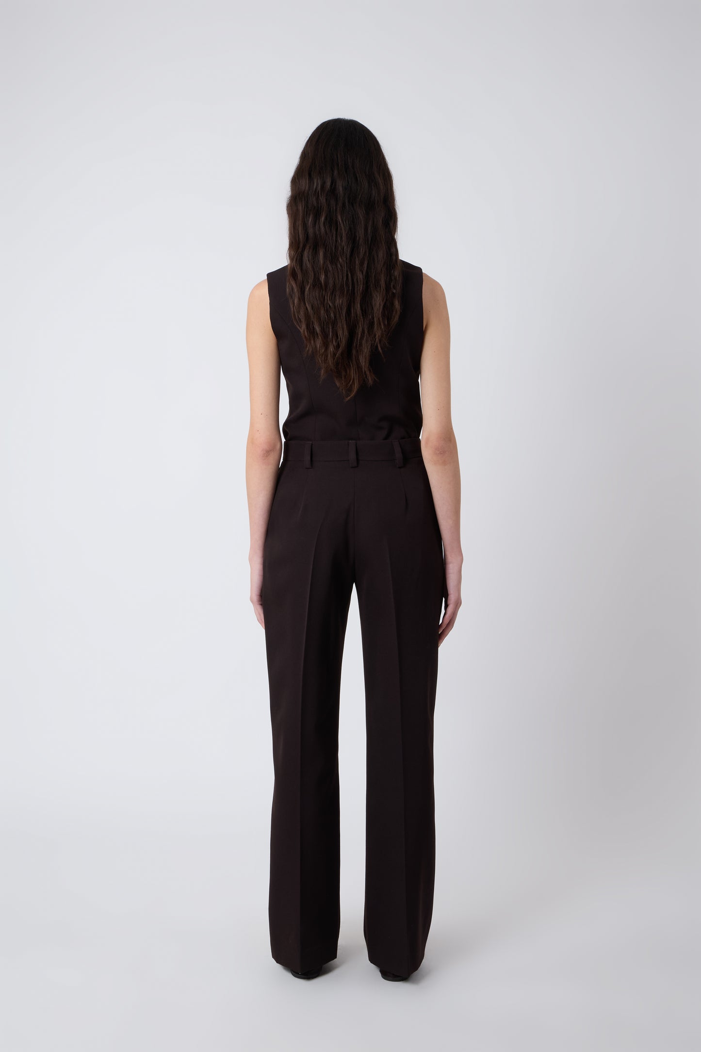 Gaspard Trousers in Brown Wool