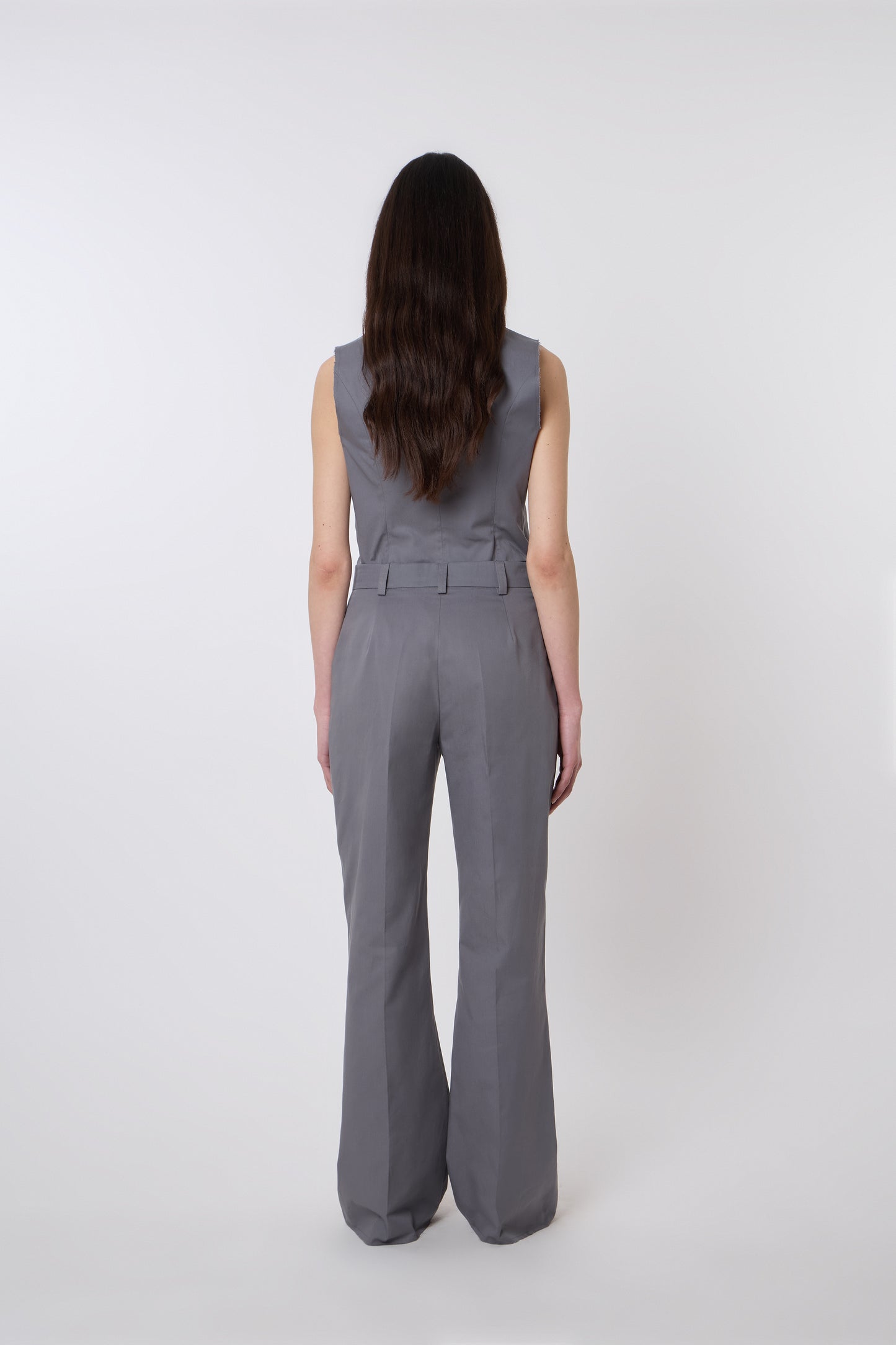 Gaspard Trousers in Grey Cotton - Archive