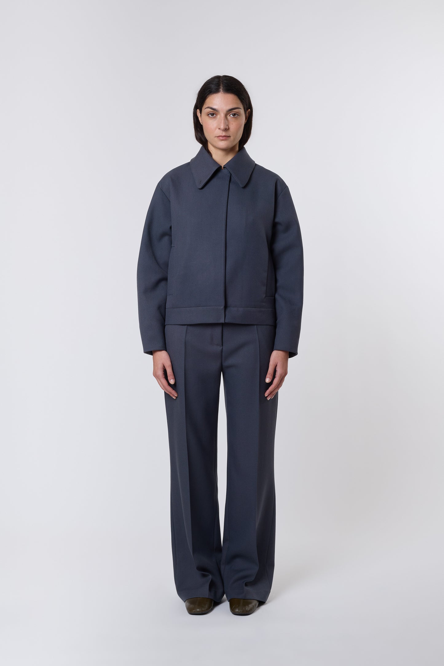 Olga Jacket in Piombo Wool