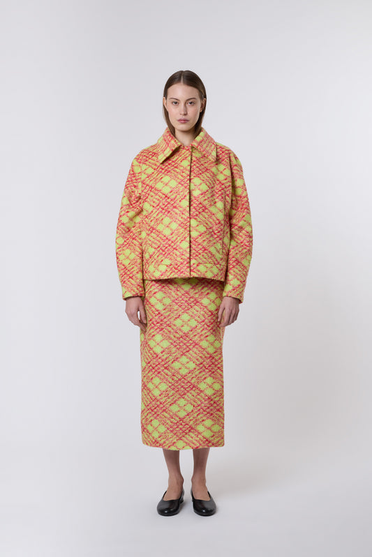 Olga Jacket in Lipstick Wool