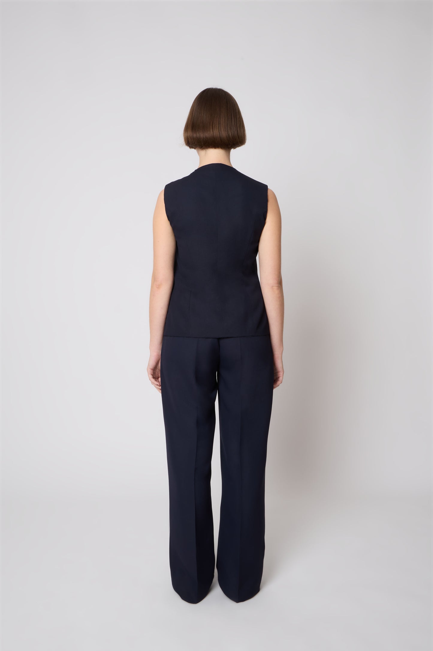 Vivienne Vest in Blue Wool