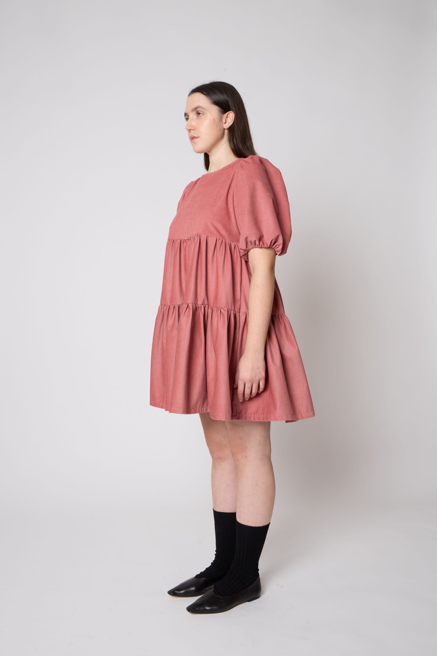 Isabelle Dress in Rosa Antico