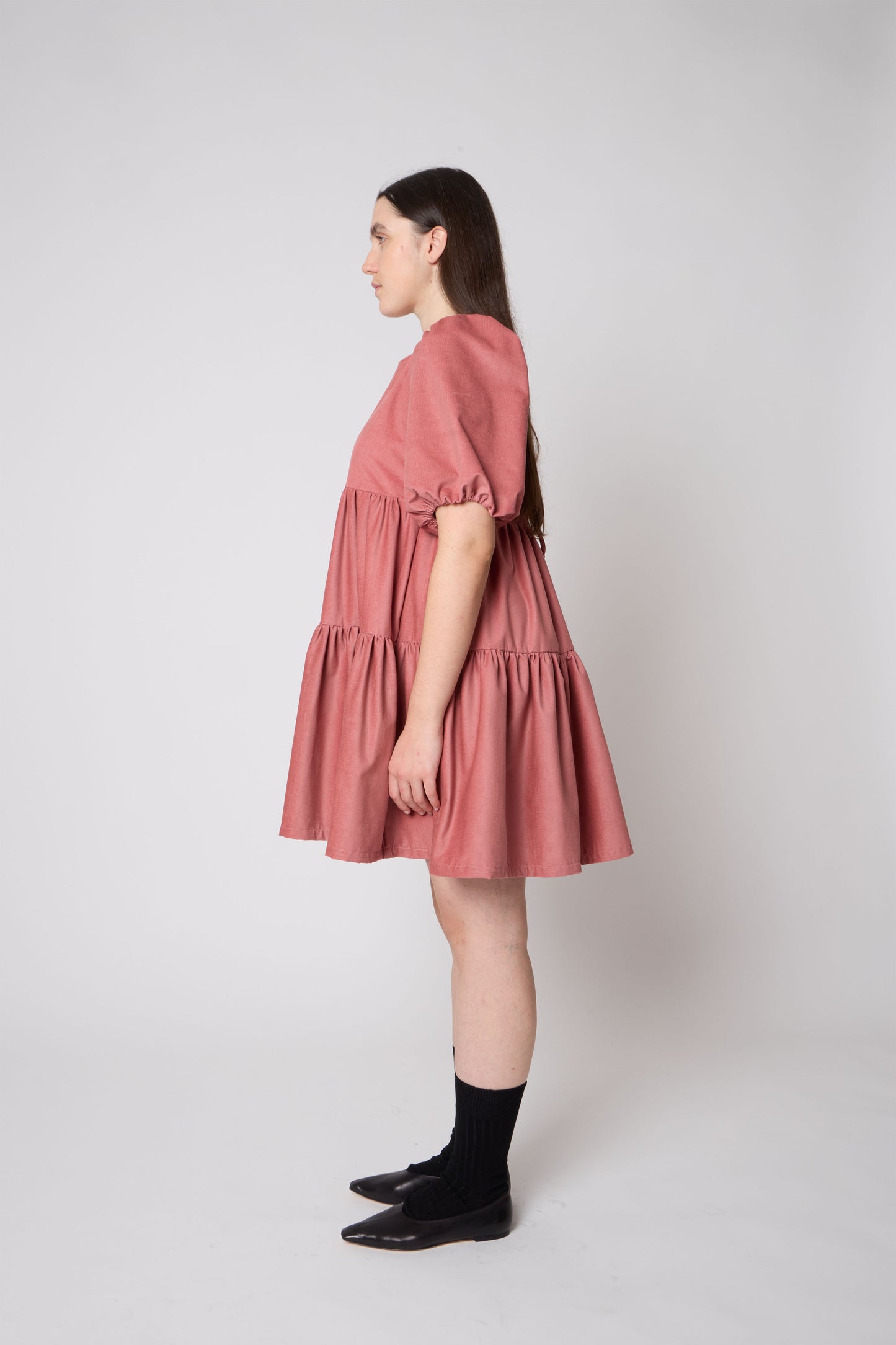 Isabelle Dress in Rosa Antico