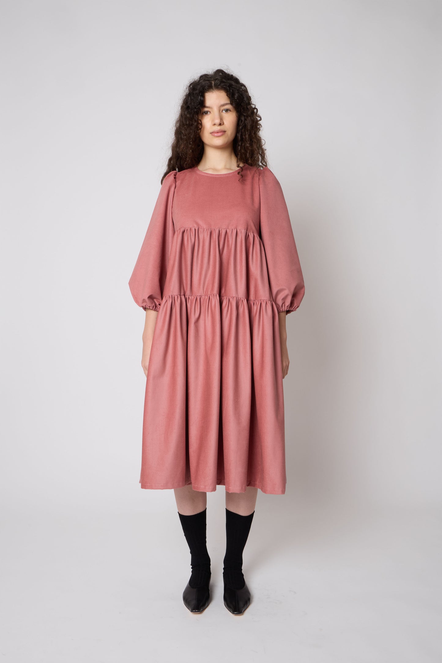 Isabelle Dress in Rosa Antico