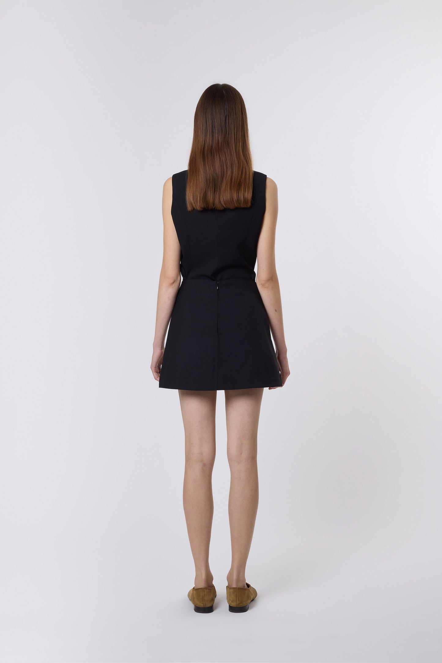 Lea Skirt in Black Wool