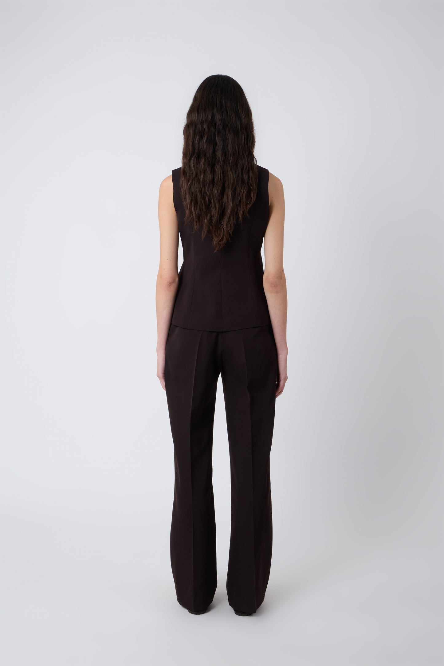 Macondo Vest in Brown Wool