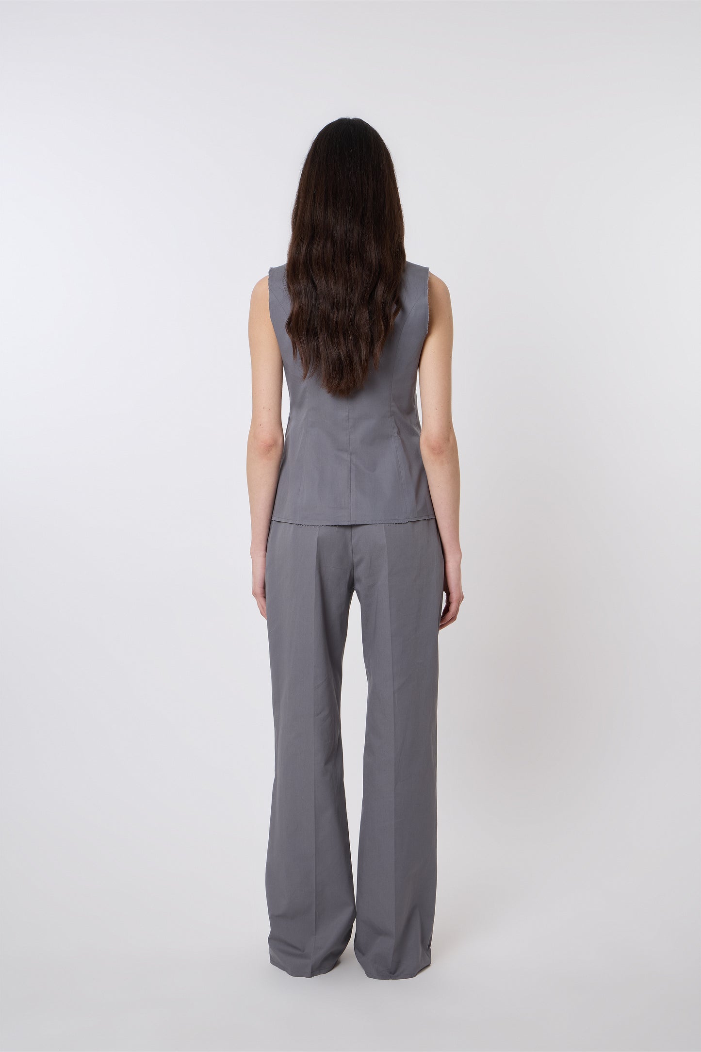Macondo Vest in Grey Cotton - Archive