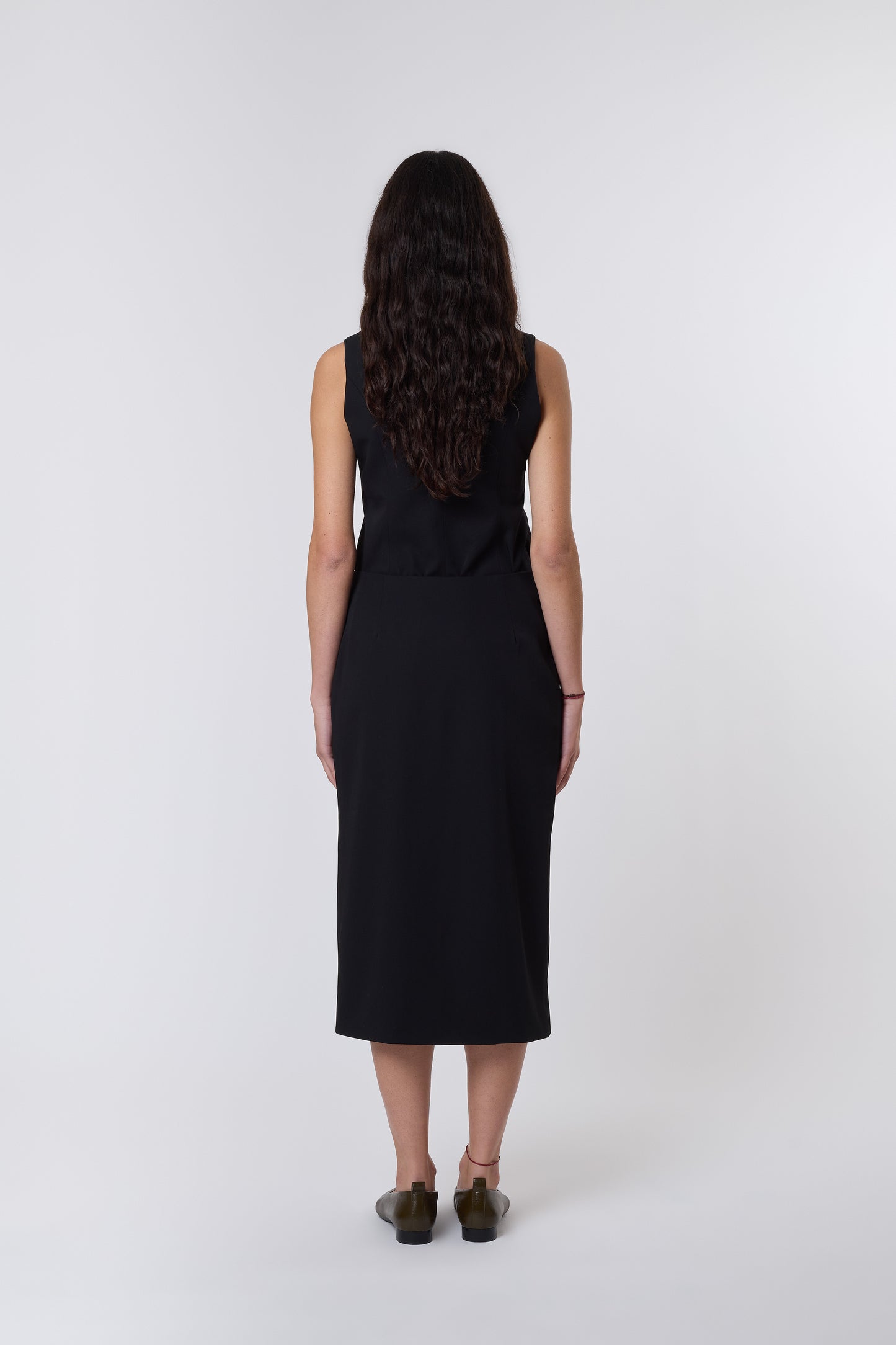 Madeleine Skirt in Black Wool