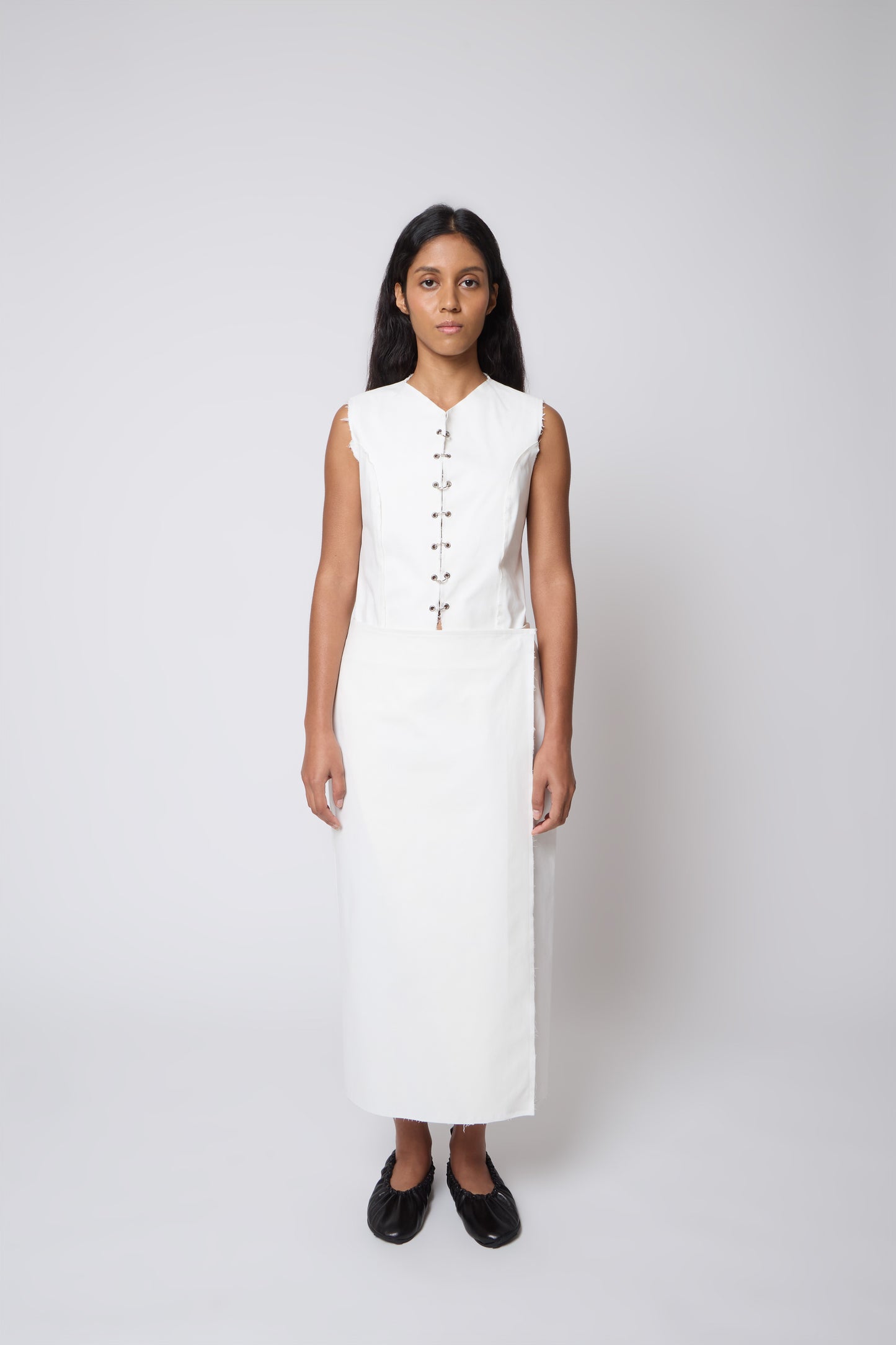 Madeleine Skirt in White - Archive