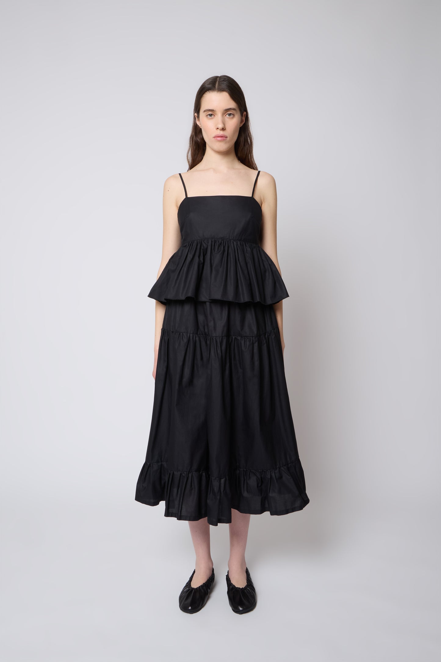Margot Skirt in Black Cotton