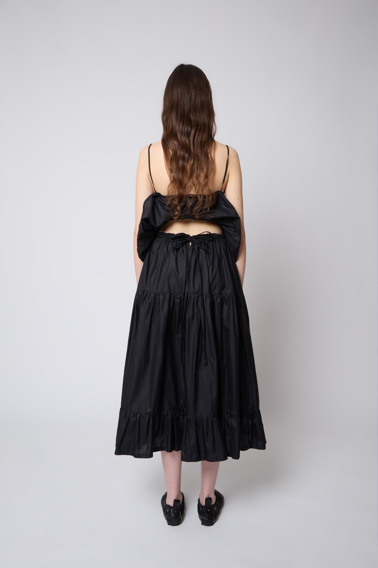 Margot Skirt in Black Cotton