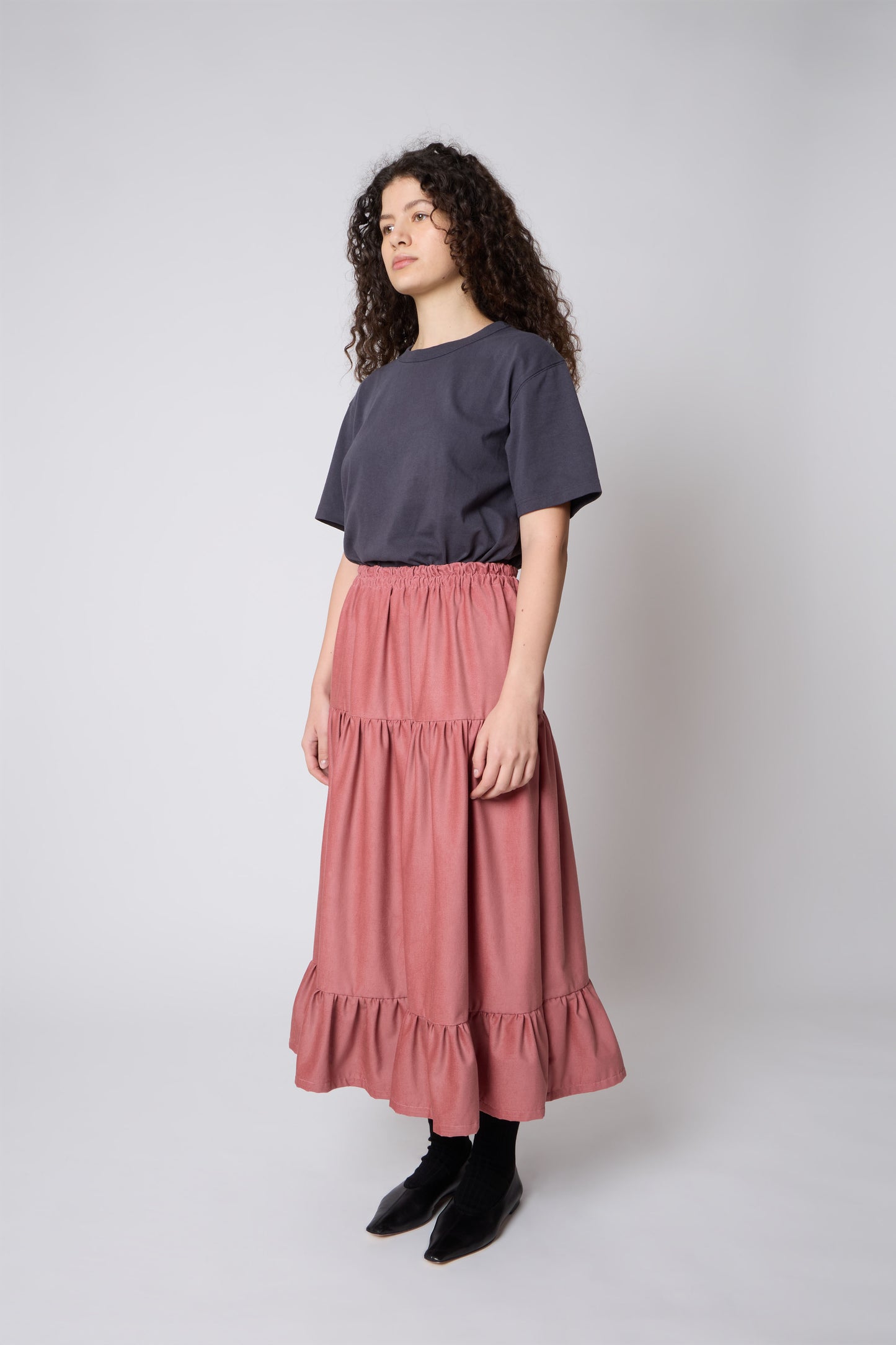 Margot Skirt in Rosa Antico