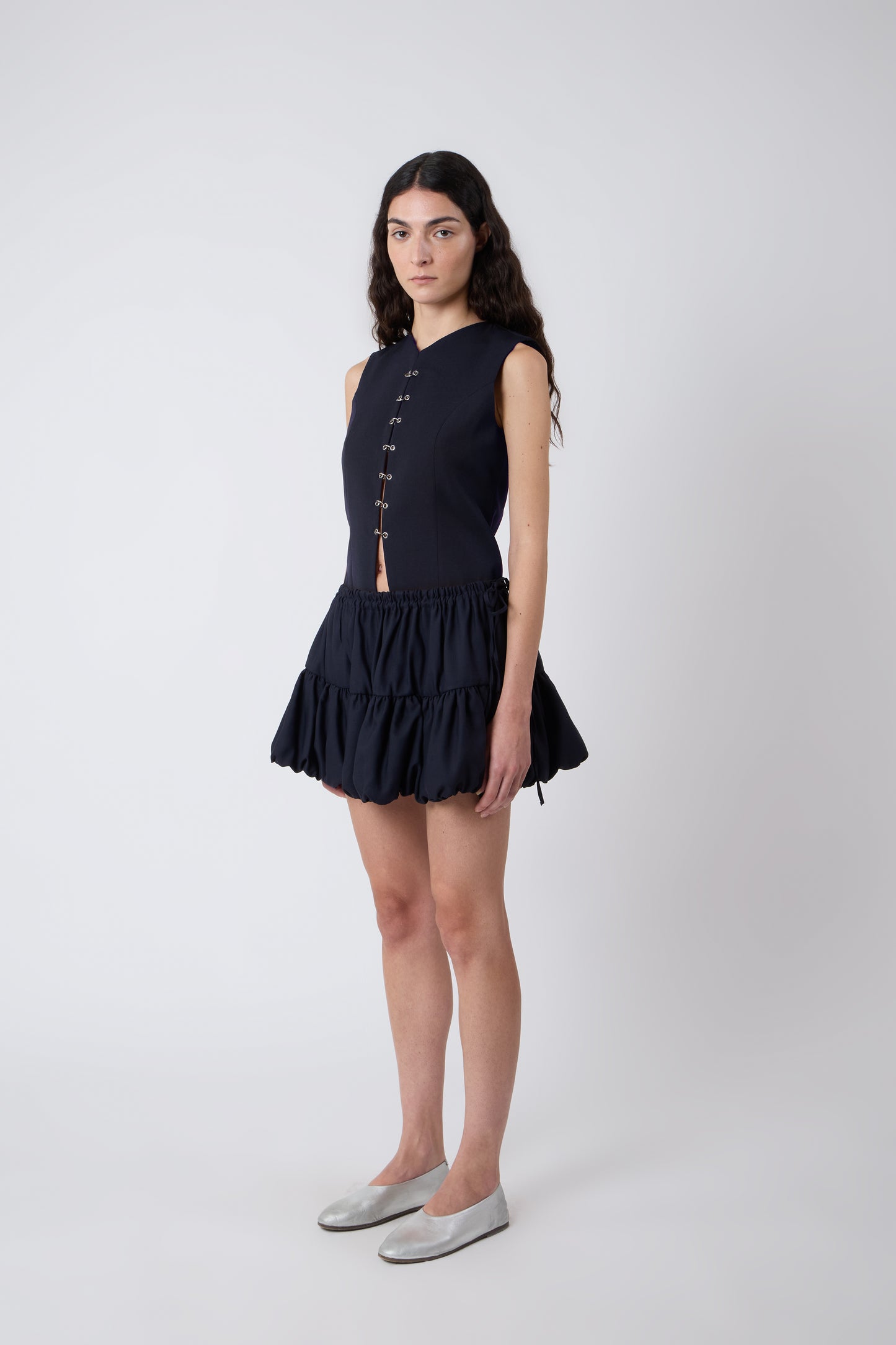 Miel Skirt in Blue Cotton