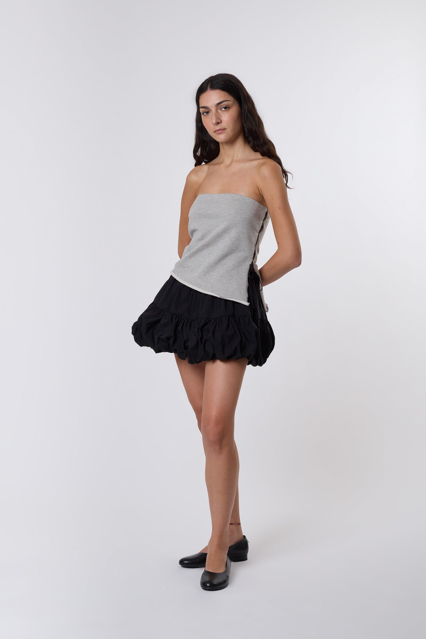 Miel Skirt in Black Nylon