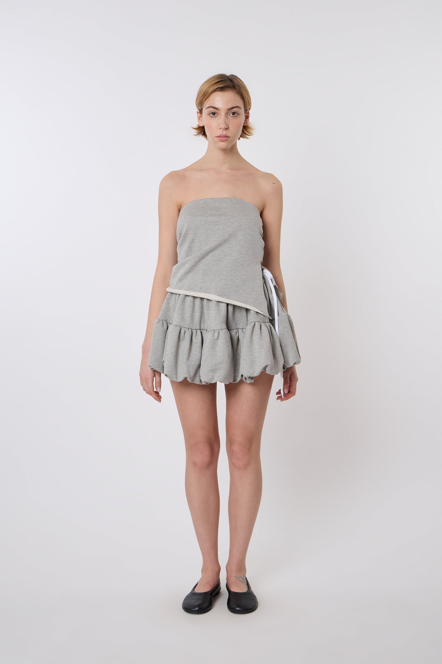 Miel Skirt in Grey Jersey