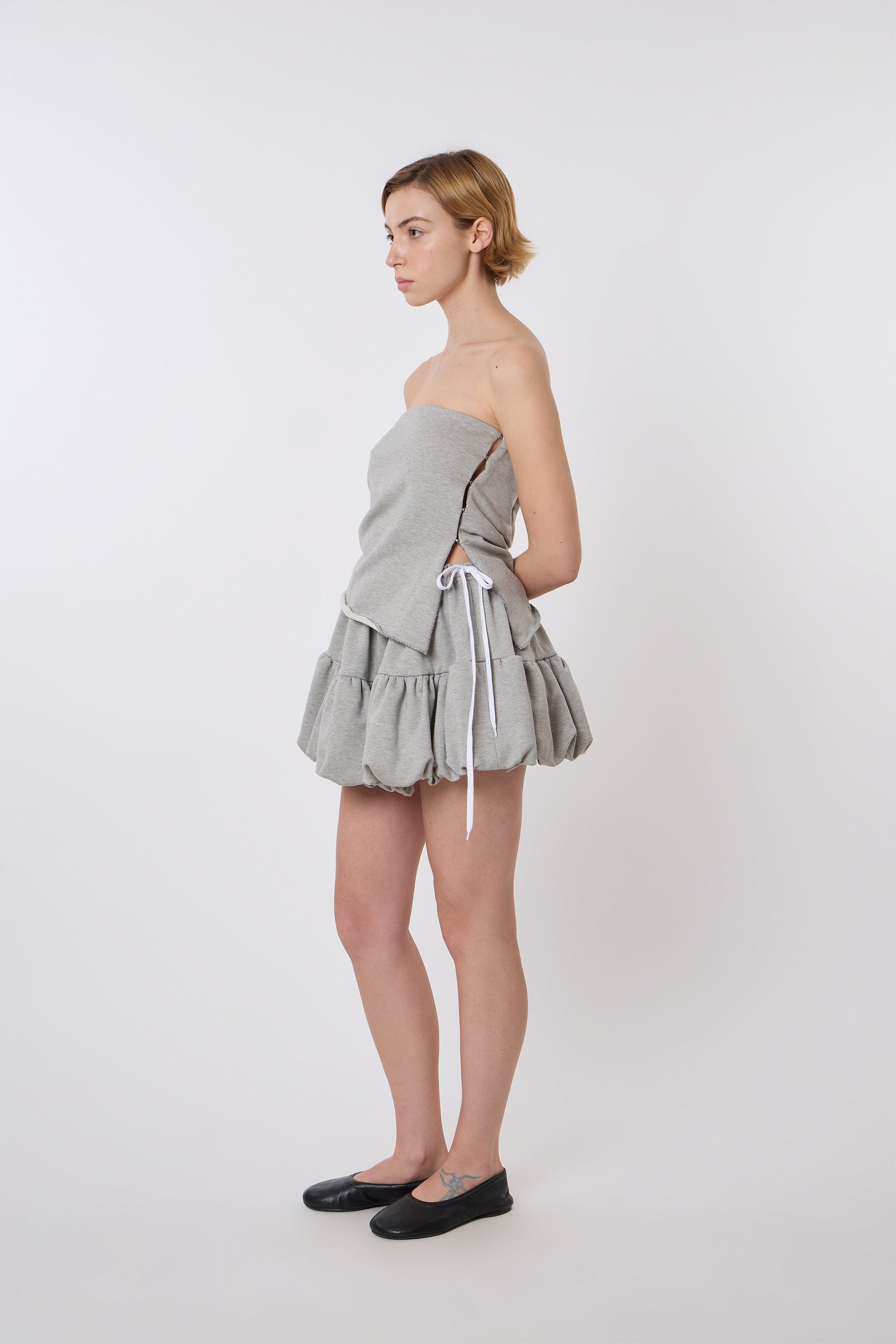 Miel Skirt in Grey Jersey