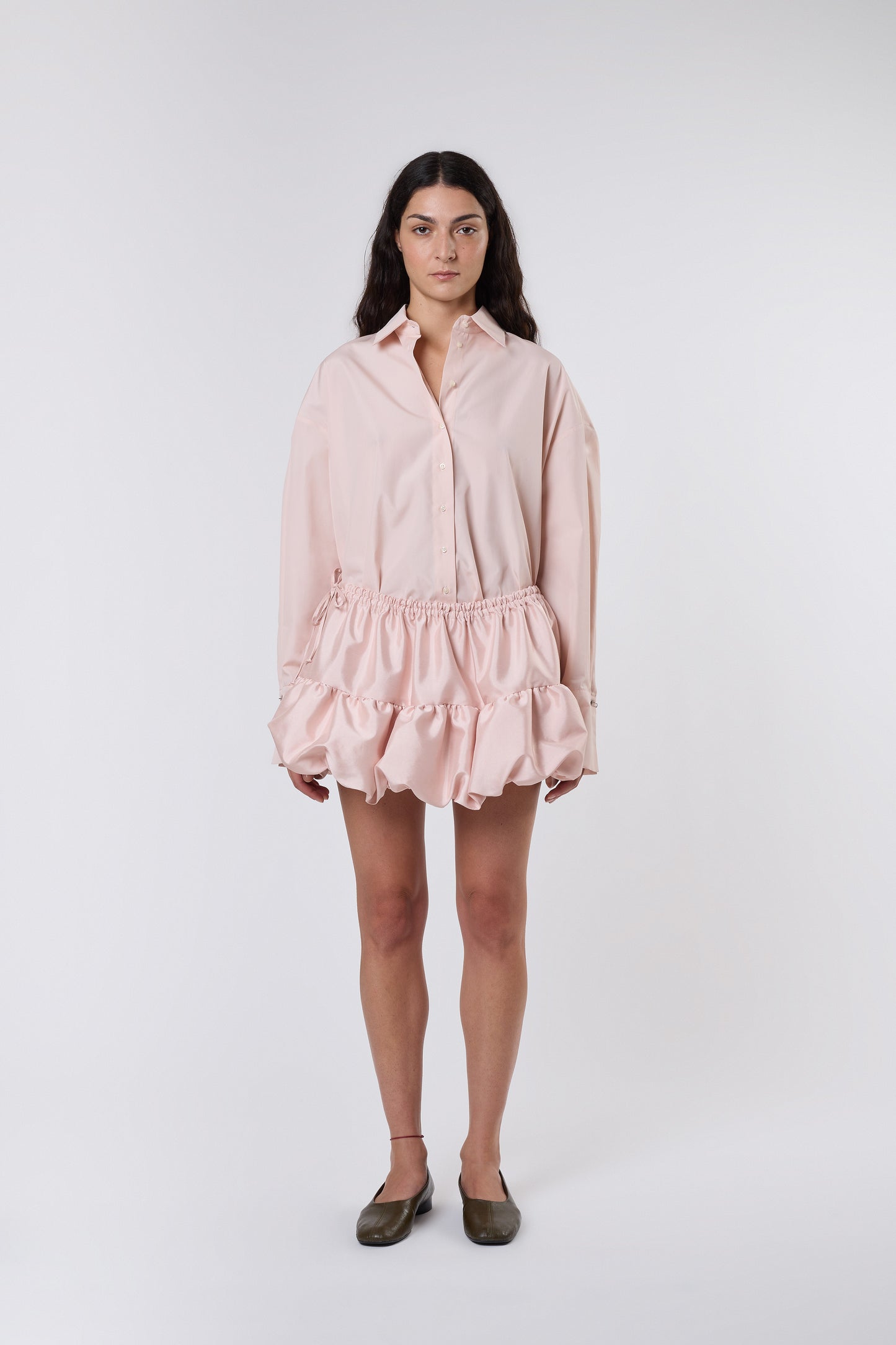 Miel Skirt in Blush Taffeta