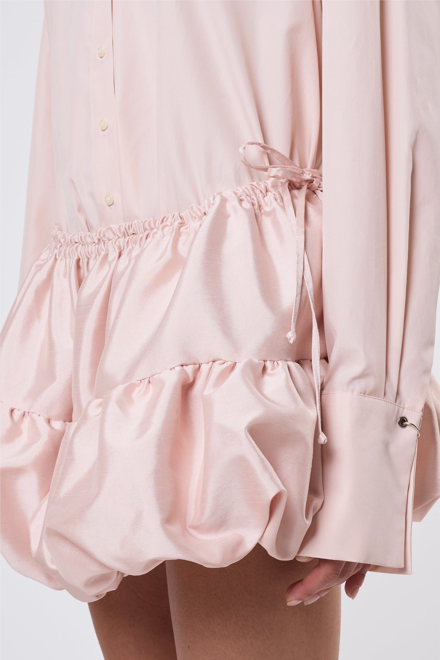 Miel Skirt in Blush Taffeta