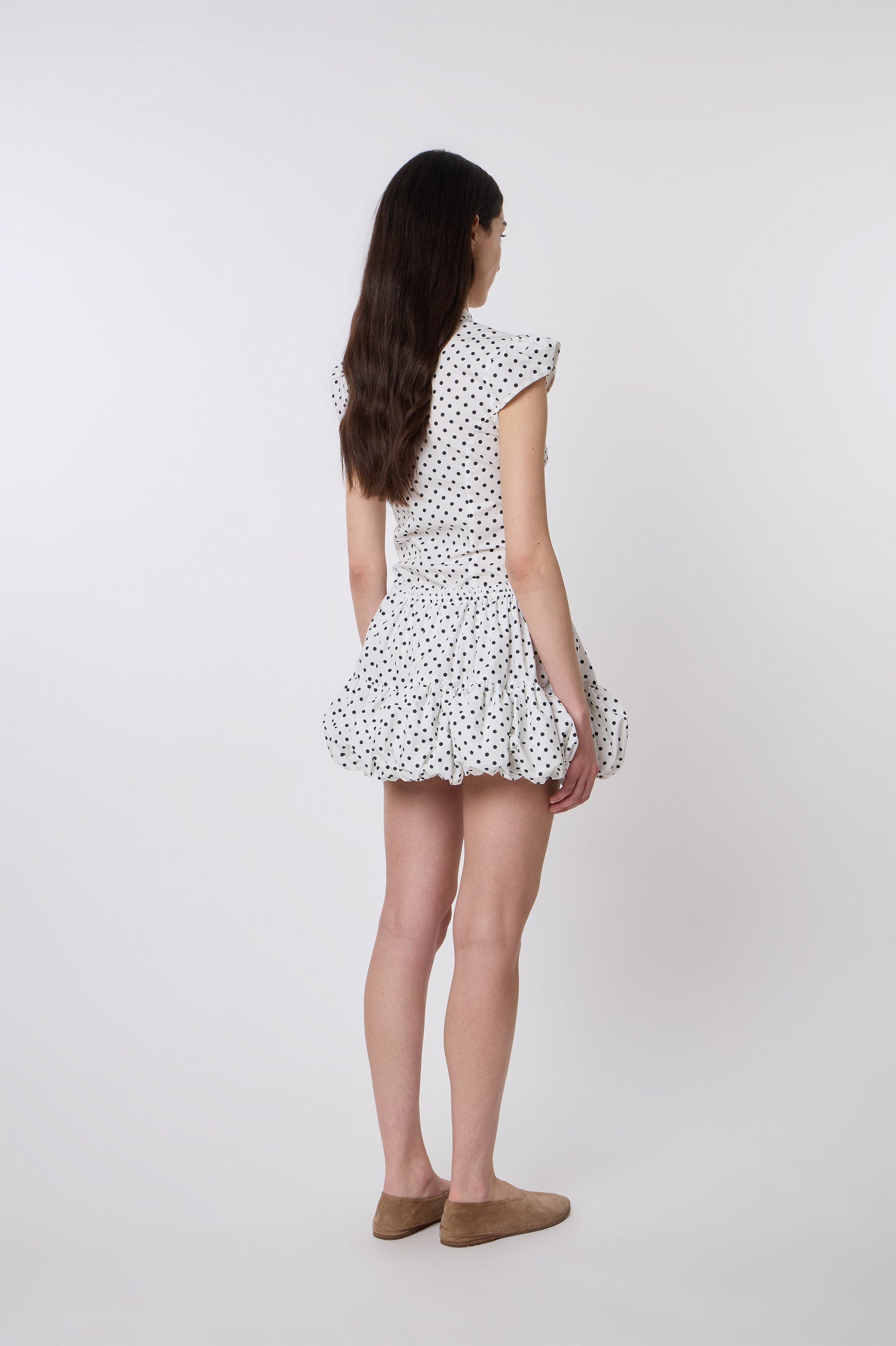 Miel Skirt in Pois Cotton