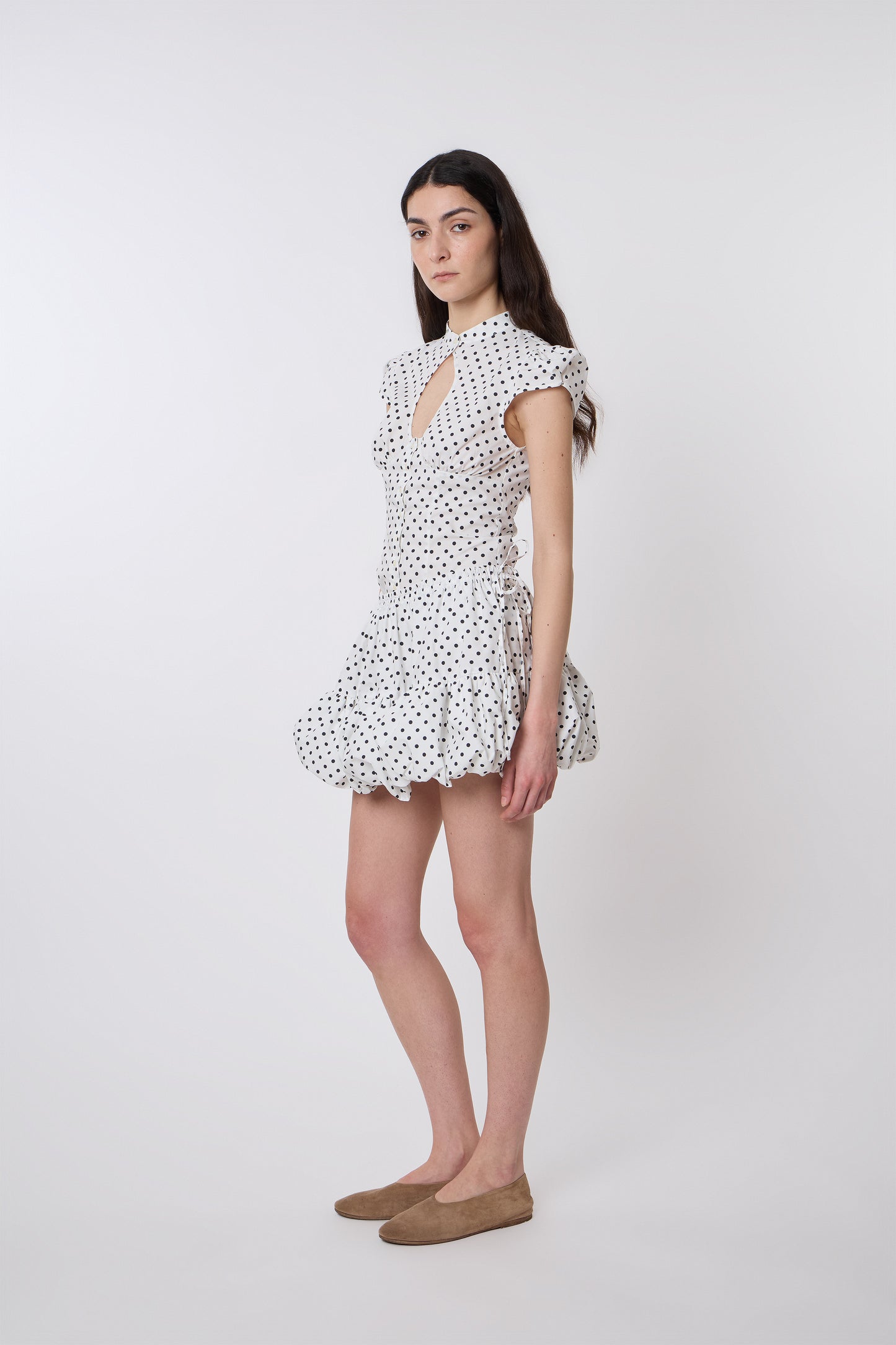 Miel Skirt in Pois Cotton