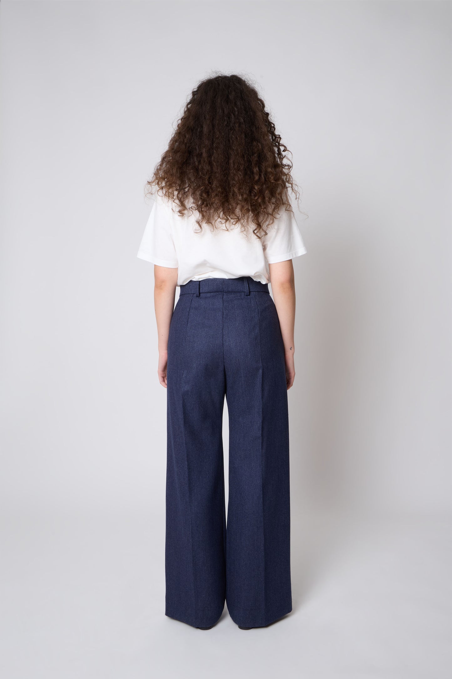 Gaspard Trousers in Blue Wool