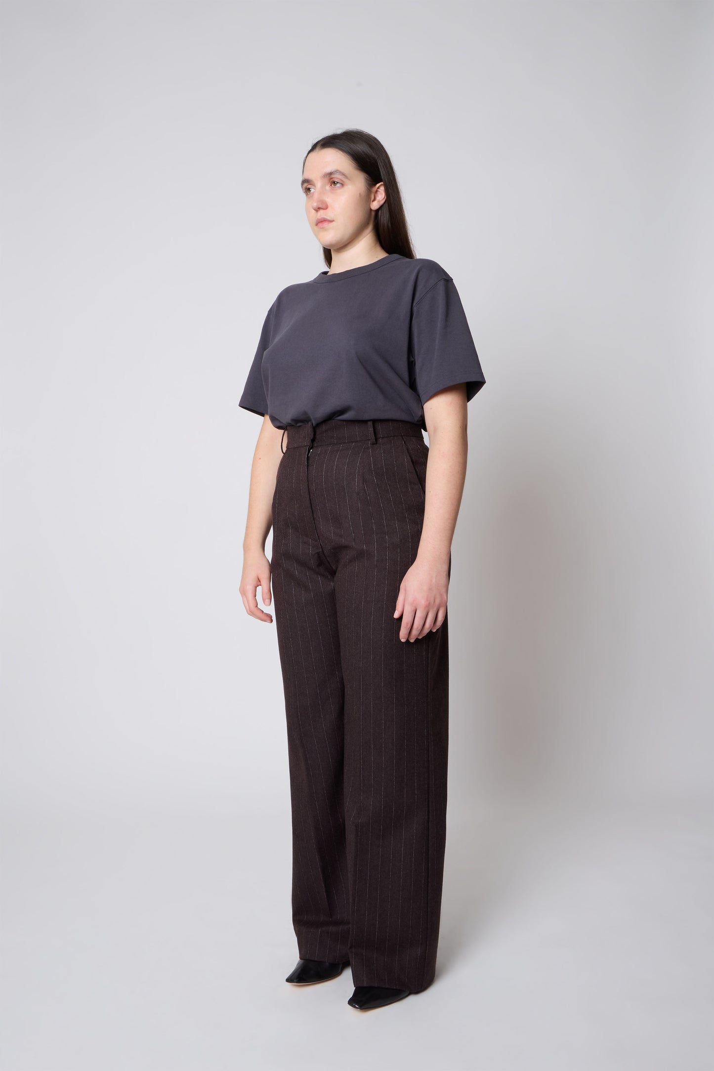 Gaspard Trousers in Gessato Wool