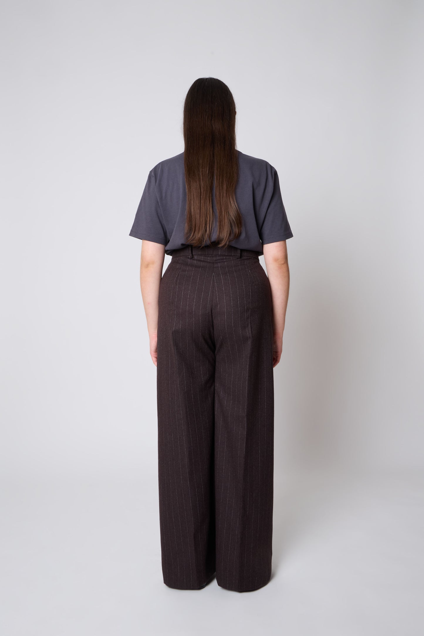 Gaspard Trousers in Gessato Wool