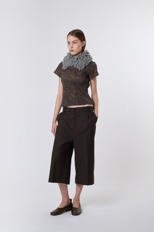 Hugi Bermuda in Brown Wool