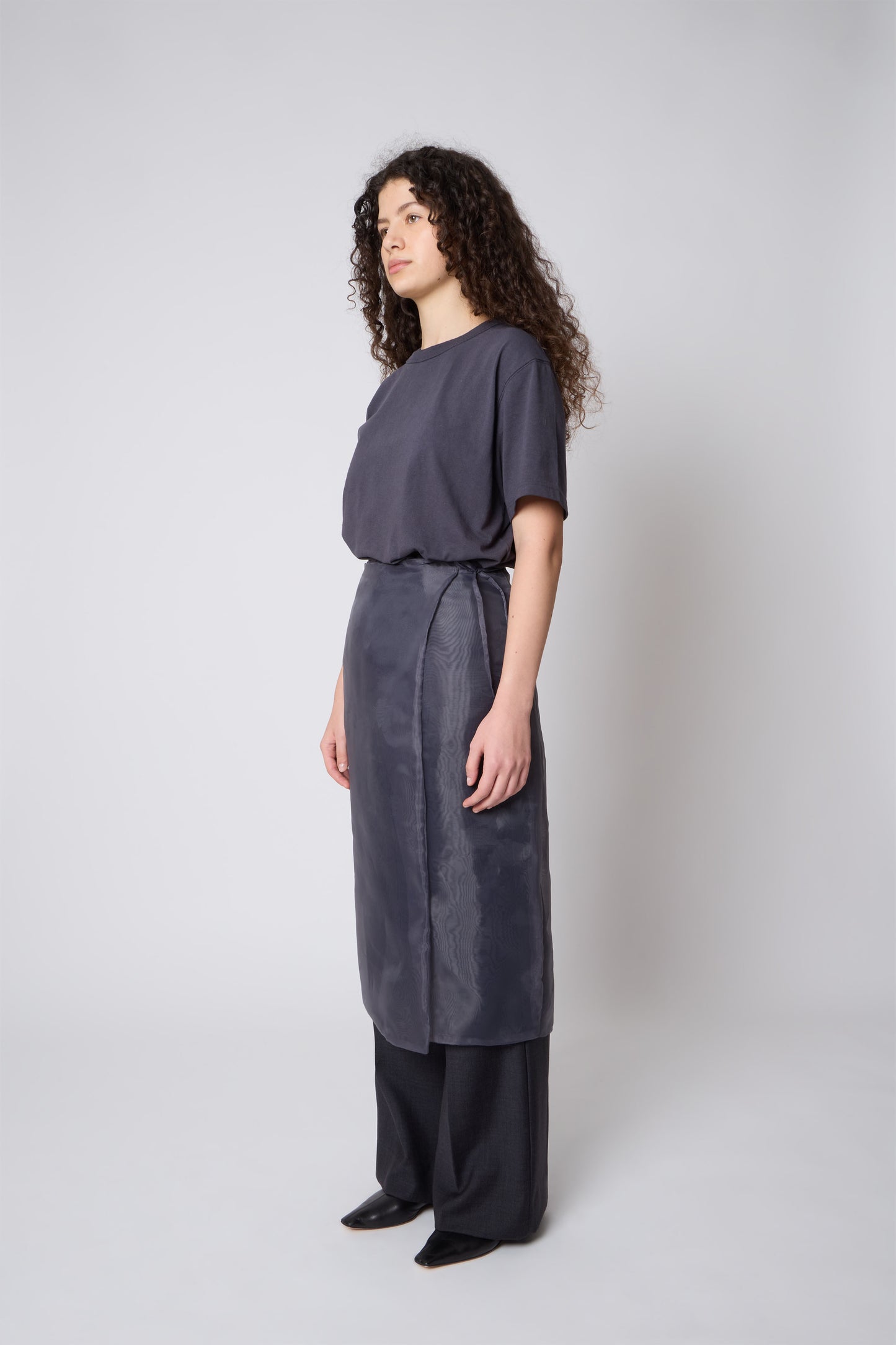 Madeleine Skirt in Organza Grey