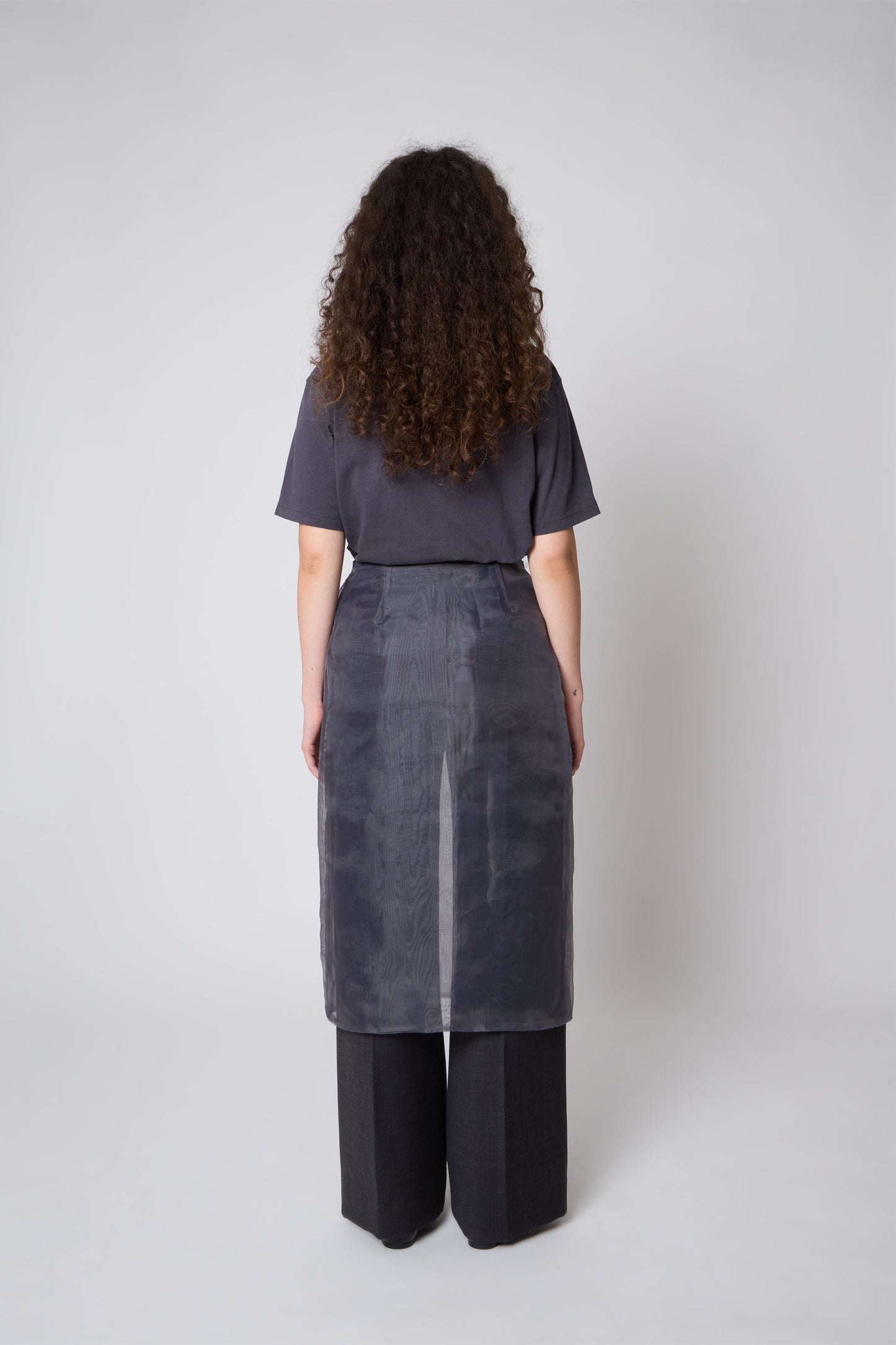 Madeleine Skirt in Organza Grey