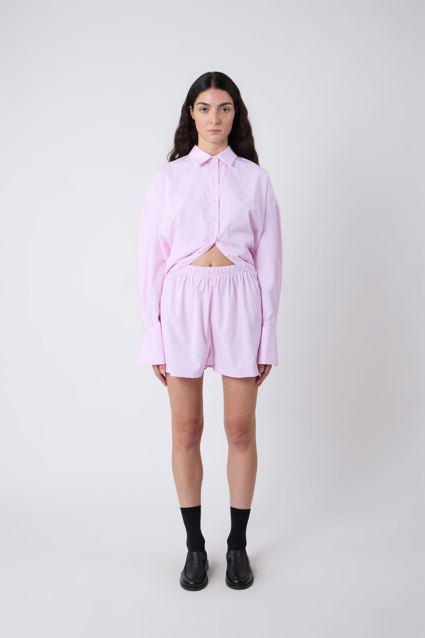 Timothée Shorts in Pink Cotton