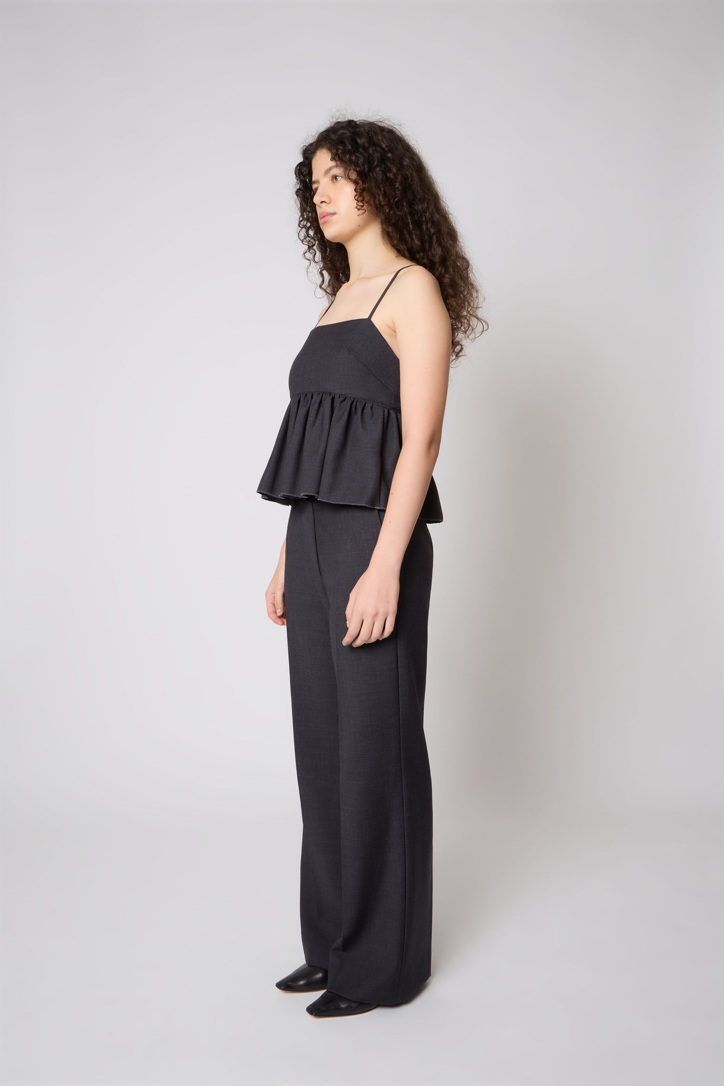 Lolie Top in Grey Wool