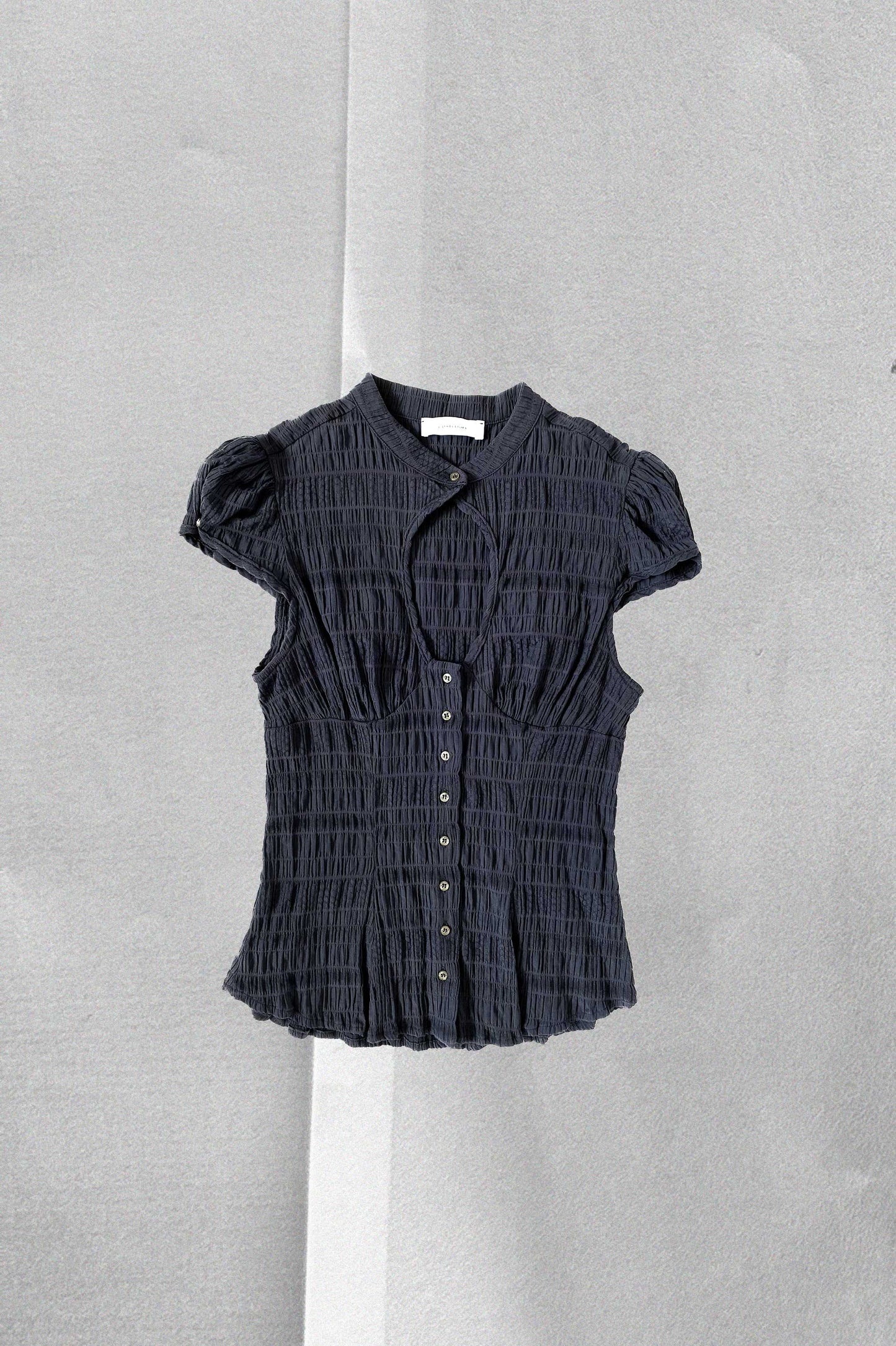 Berta Top in Blue Cotton
