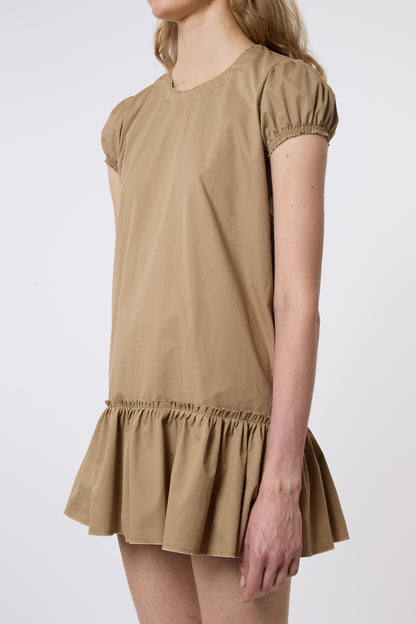 Bebe Dress in Beige Cotton